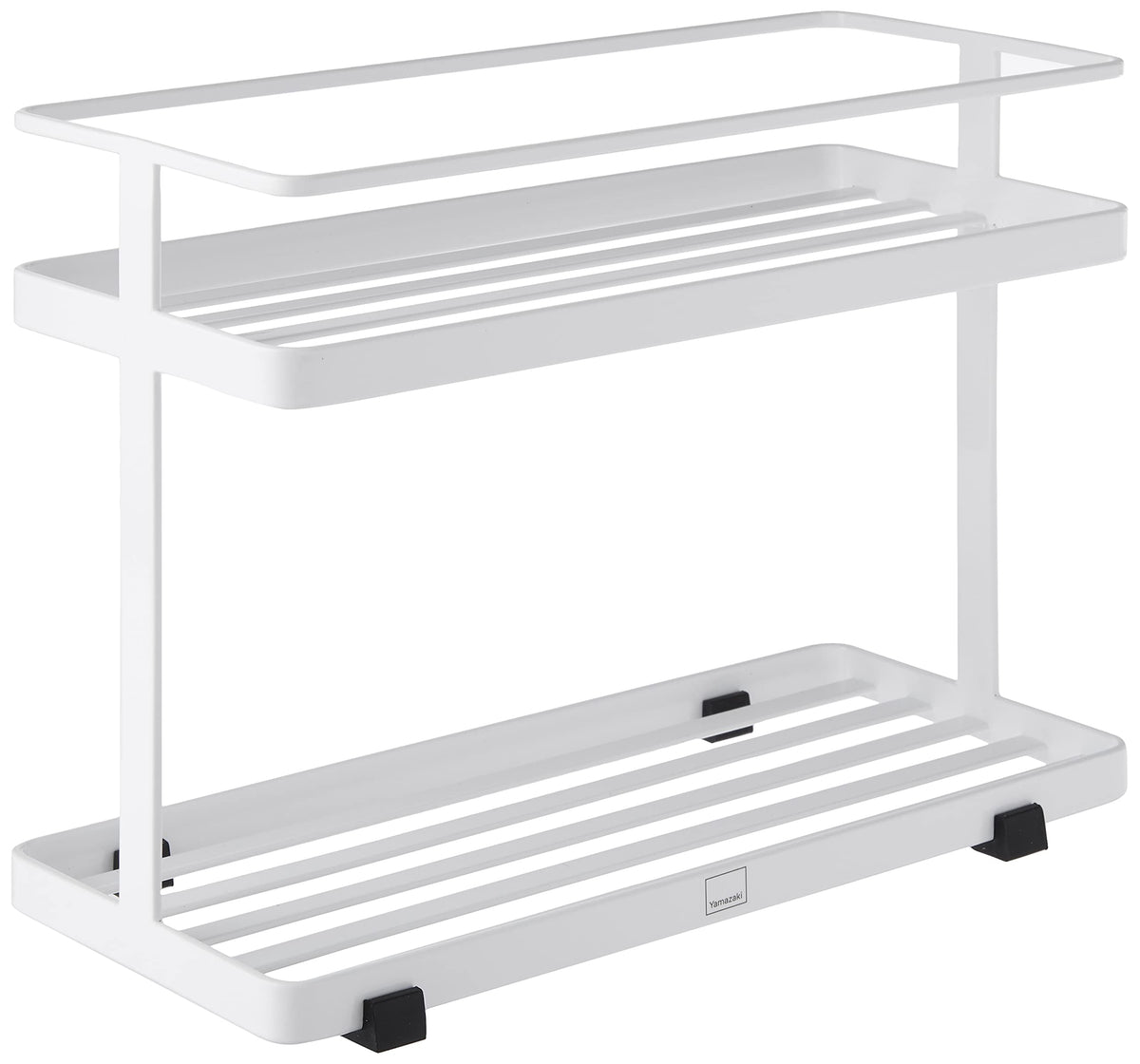 Yamazaki Home Countertop Spice Caddy-Storage And Organizer Rack | Steel, One Size, White