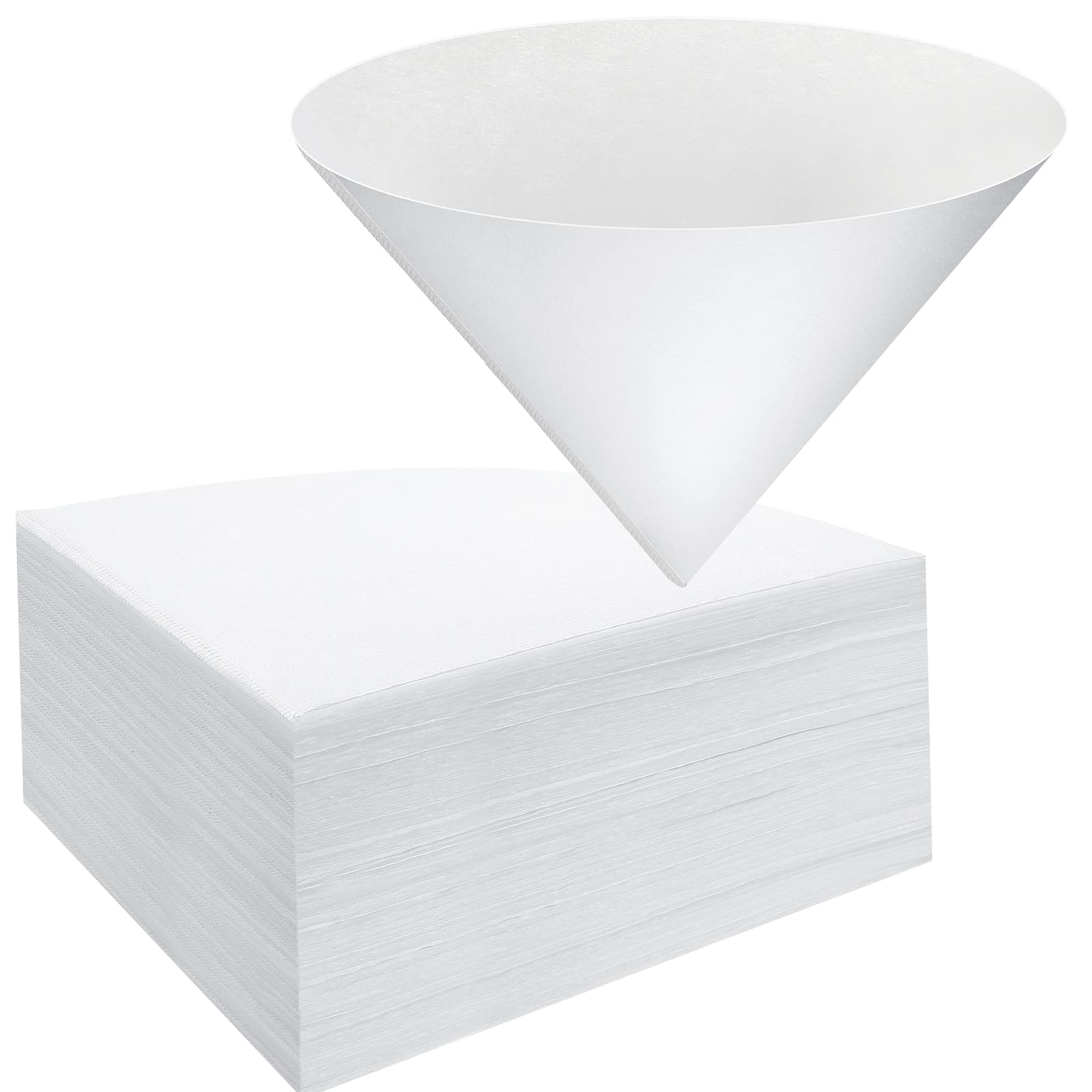 Yexiya 150 Pieces 10 X 10 Inches White Cone Filters Food Cooking Oil Filter Grease Filters Oil Funnel Filters For Maple Syrup Ma