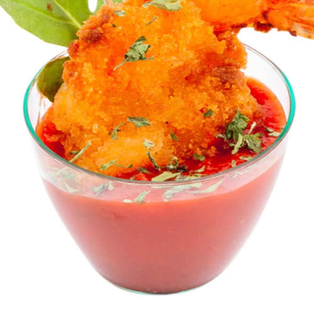 Restaurantware 2 Ounce Mini Tasting Bowls 100 Round Bowls- Disposable Heavy-Duty Seagreen Plastic Dessert Bowls For Weddings Or