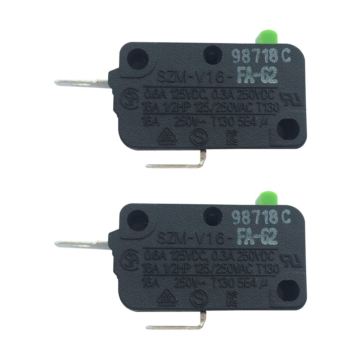 Lonye Szm-V16-Fa-62 3B73361E Microwave Door Switch Replacement For Lg Kenmore Microwave 6600W1K001C Wb24X25397 Wb24X817 Ps352273