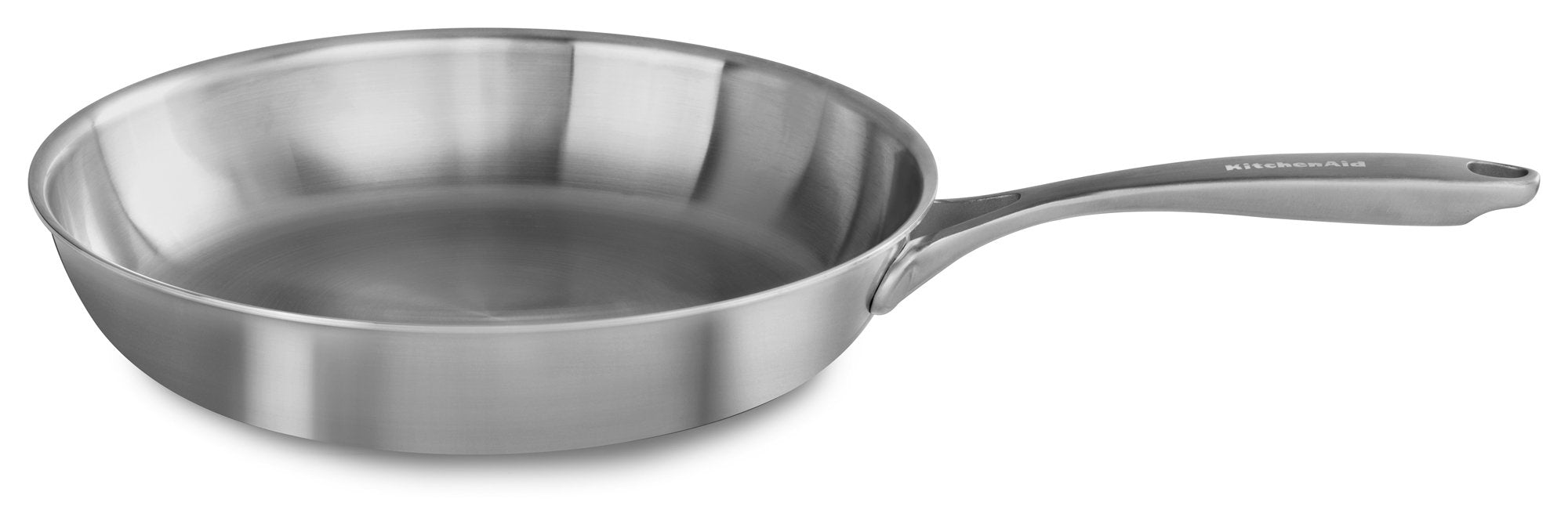 KitchenAid KC2C12SKST 5-Ply Copper Core 12 Skillet - Stainless Steel, Medium, Stainless Steel Finish