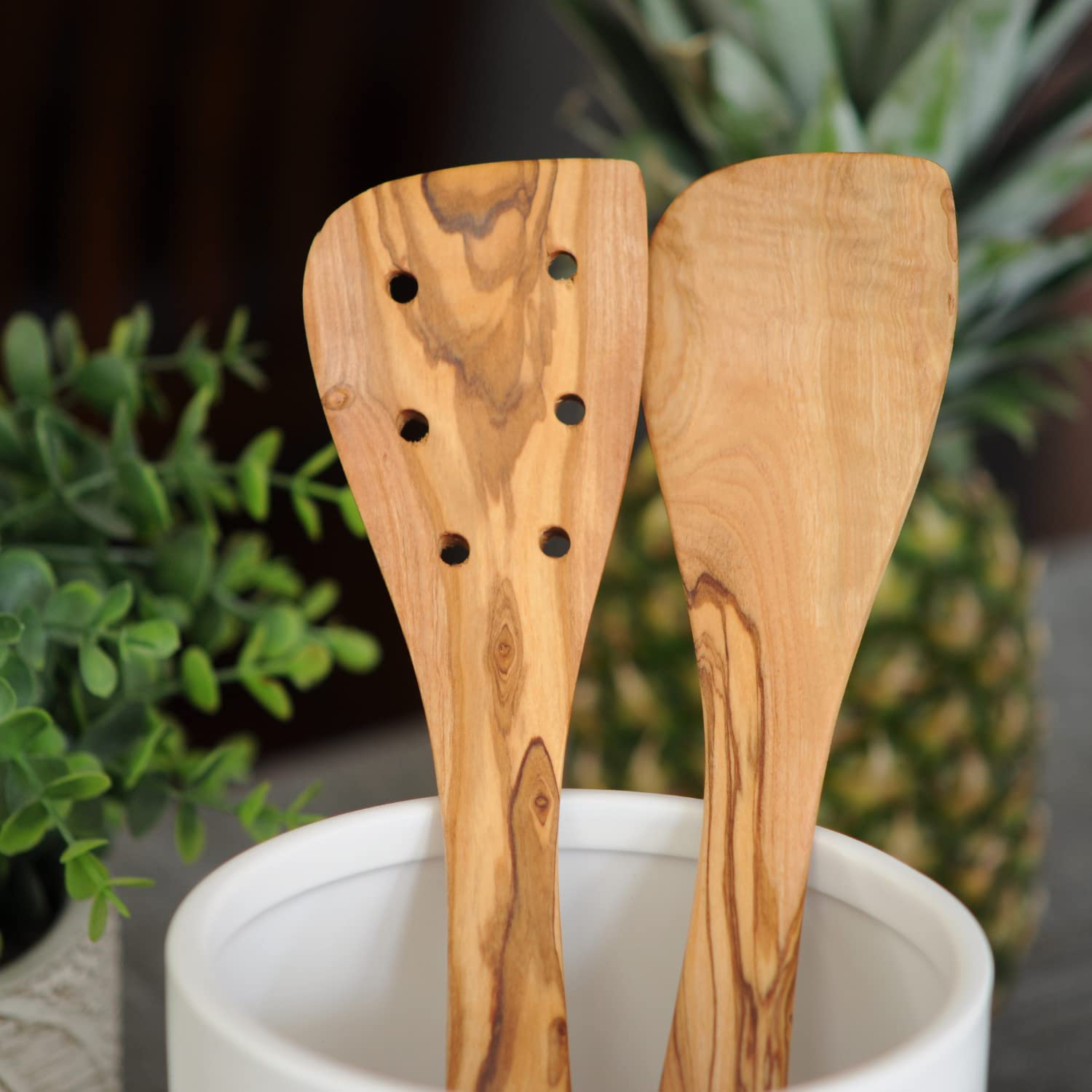 Beldinest 12'' Spatula Turner | Olive Wood Cooking Utensil