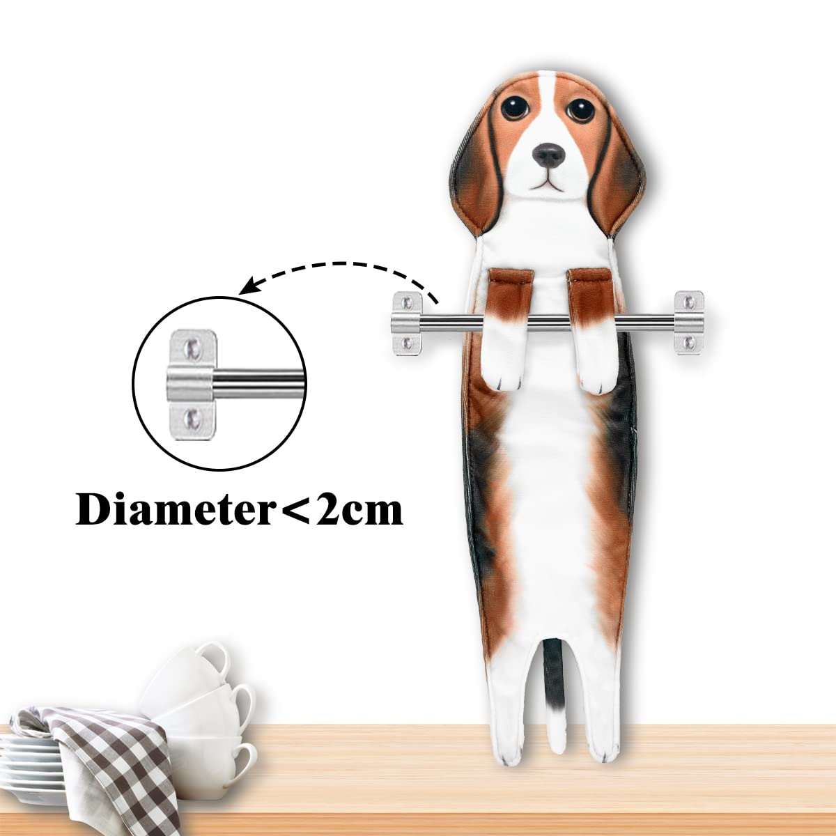 Poshgrand Beagle Funny Hand Towels For Bathroom Kitchen Decor Dog Towel Decorative Hanging Washcloths Face Towels Super Absorben