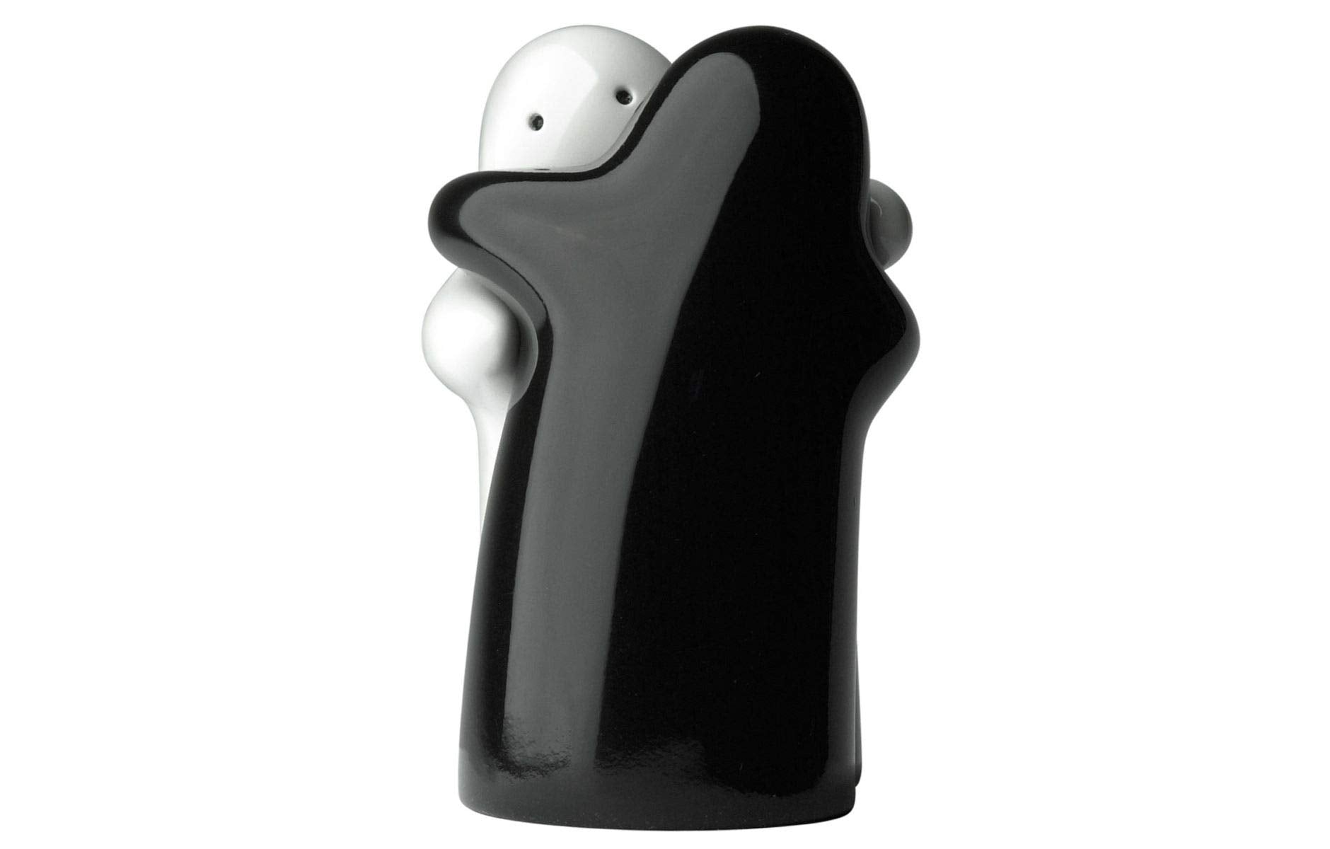 Salt And Pepper Shakers Cute Decorative Novelty Hugging Shakers Couple Set Black And White Modern And Vintage Hug Design Easy To
