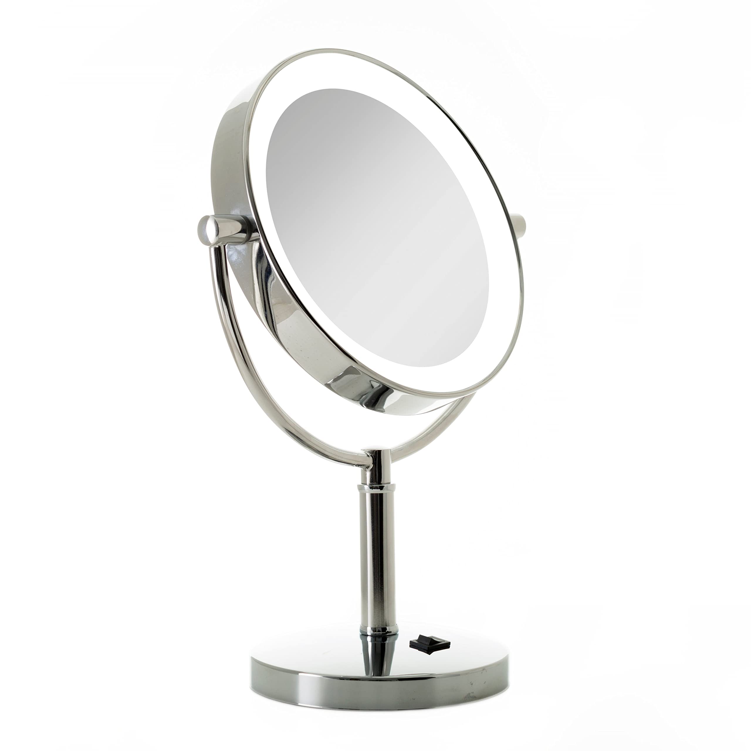 Zadro Laguna 11'' Makeup Mirror With Lights And Magnification Led Lighted Makeup Mirror With Magnification 10X/1 Or 5X/1X