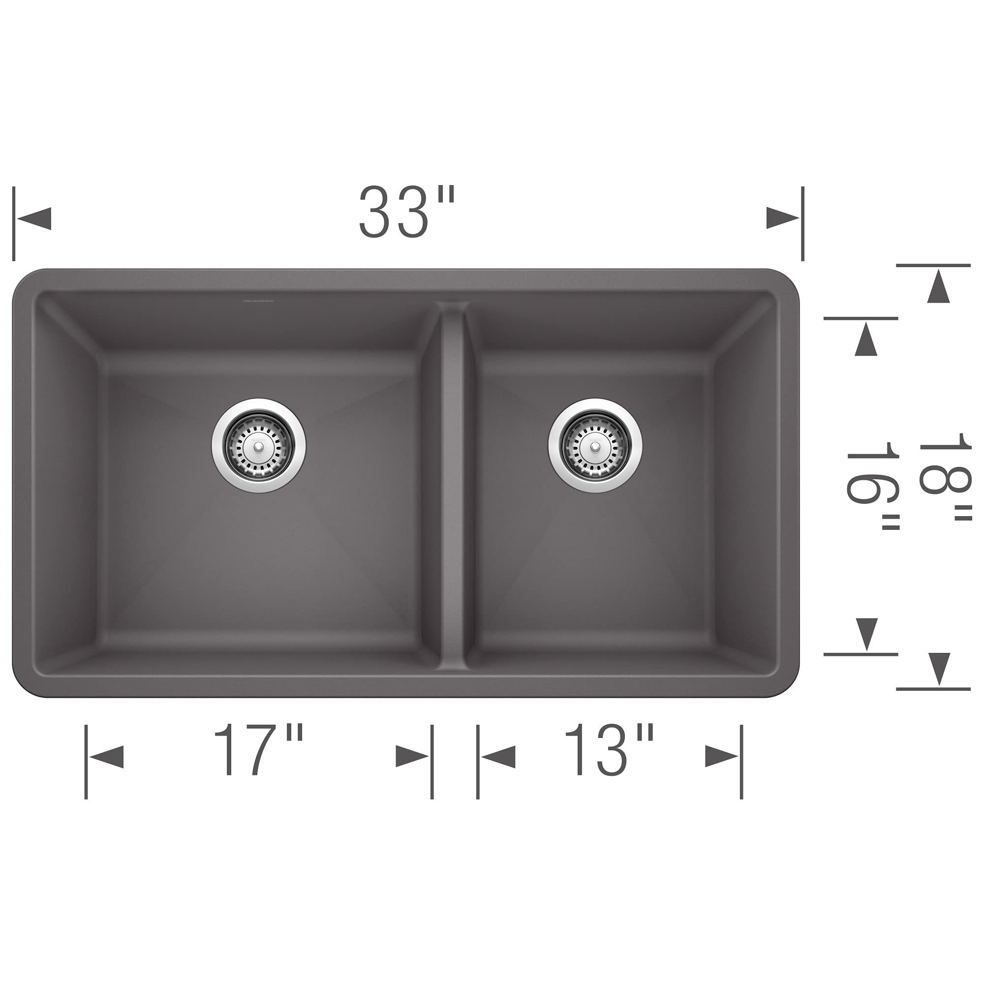 Blanco Precis 16'' 1.75 - Cinder