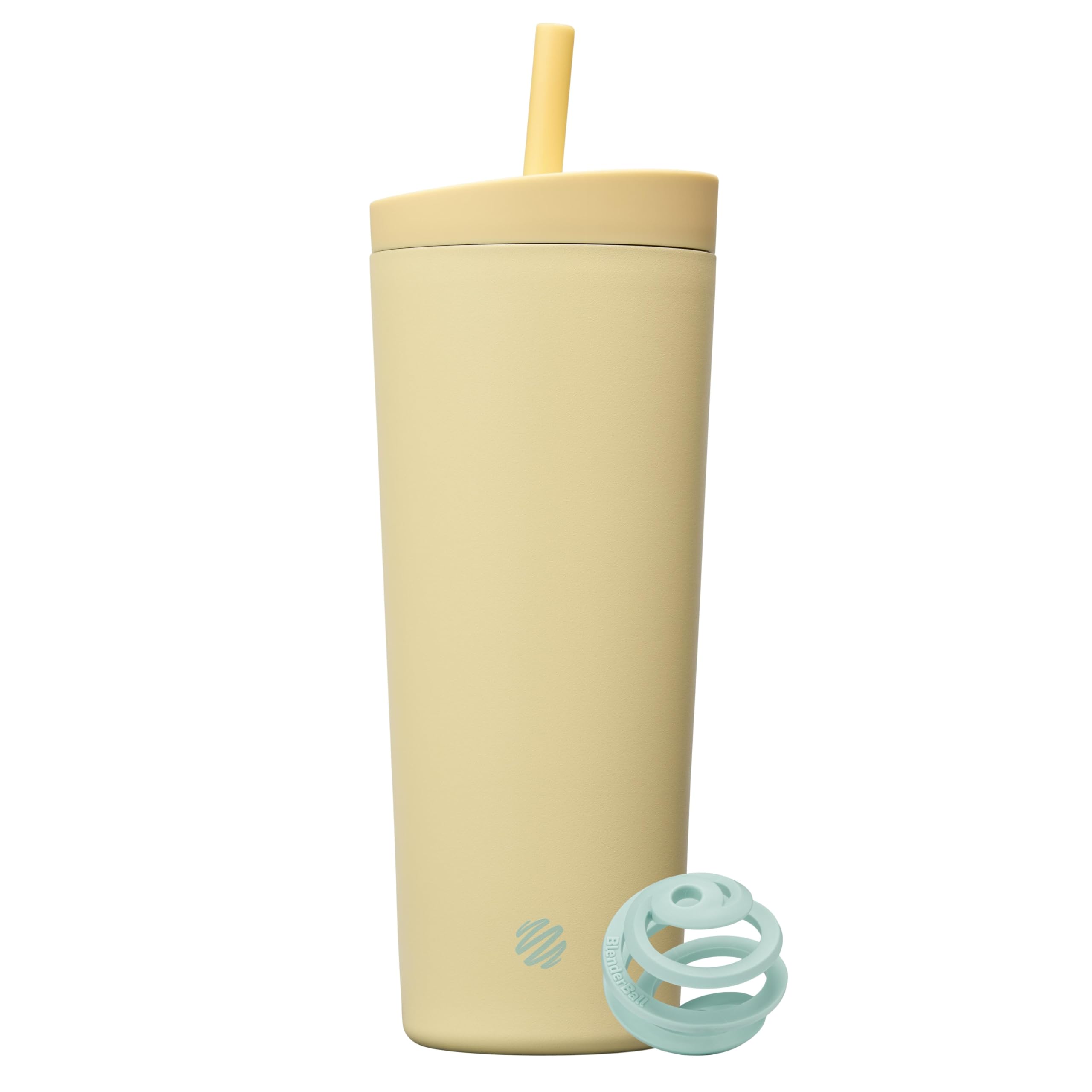 BlenderBottle Tumbler 2in1 Stainless Steel Shaker Bottle 24 oz, Mellow