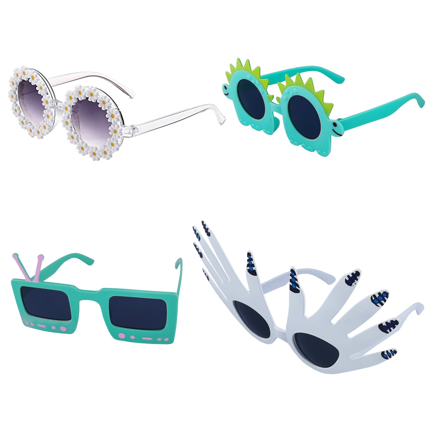 Td.Ives 12 Pack Funny Party Sunglasses, Novelty Fun Glasses, Cool Costume Masks For Adults, Kids, Party Favors, Photo Booth Prop