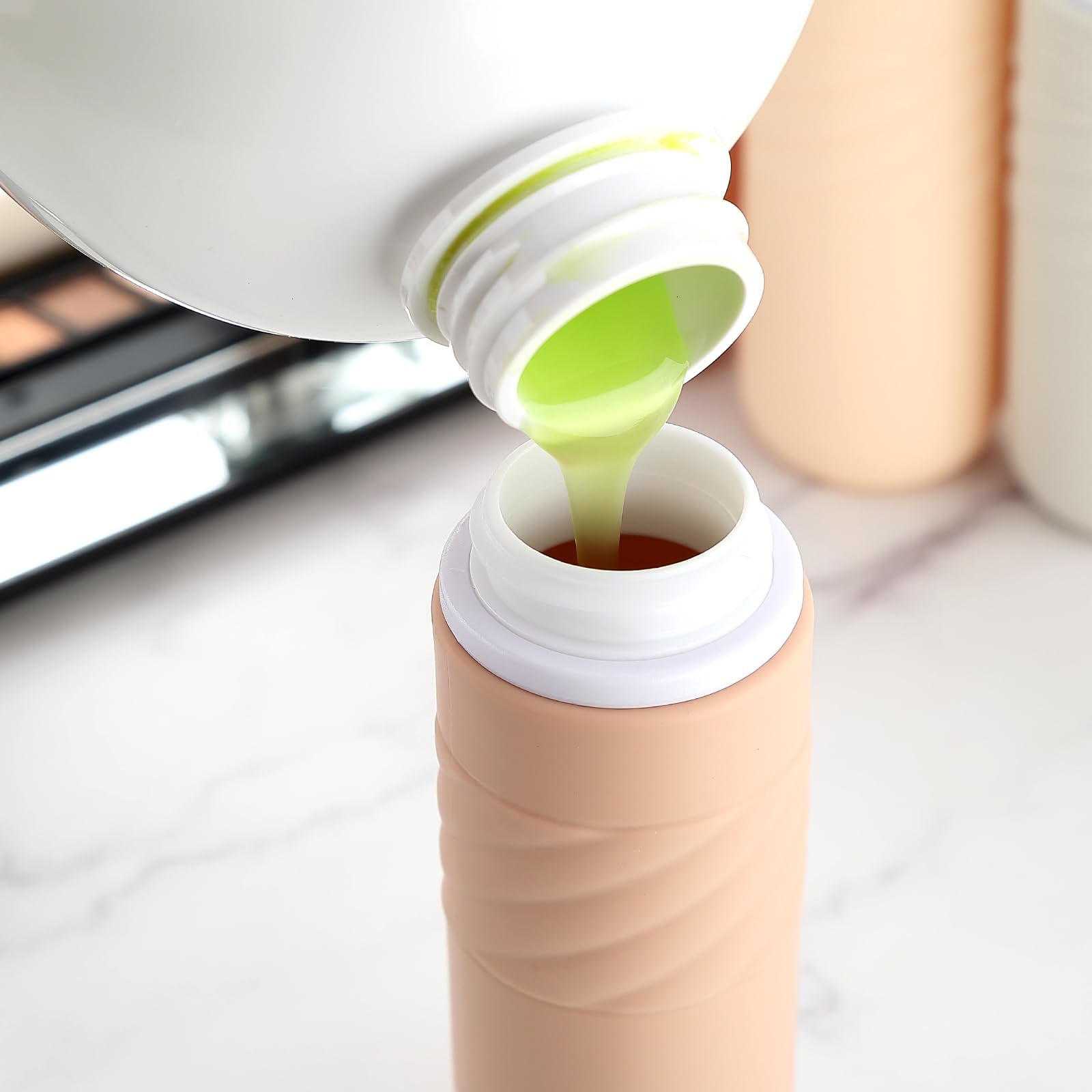 Gemice Travel Bottles For Toiletries, Tsa Approved 3Oz Portable Travel Bottles, Bpa Free Leak Proof Squeezable Travel Size Conta