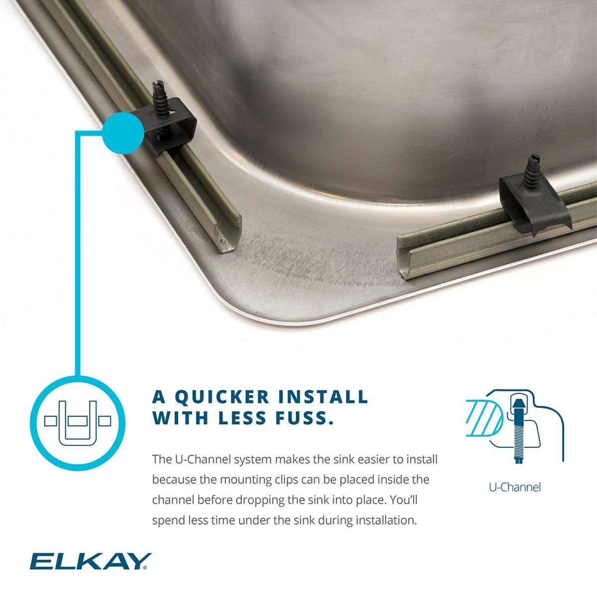 Elkay Celebrity Stainless Steel 33'' x 22'' x 7''  Equal Double Bowl Top Mount Sink
