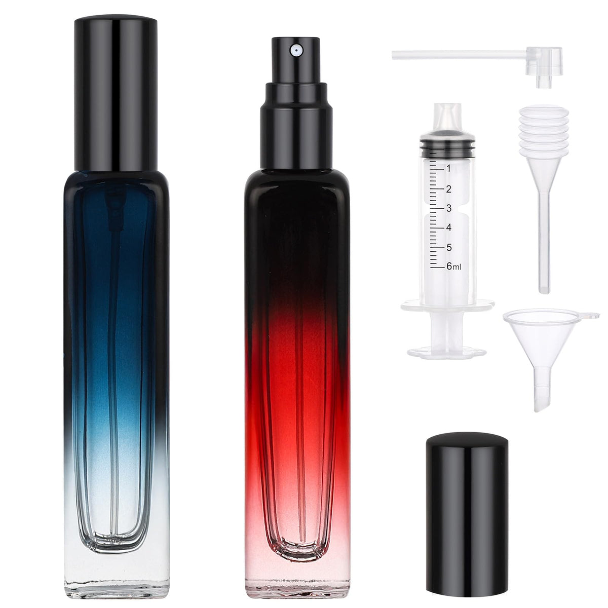Segbeauty Cologne Glass Bottle, 2 Pack Of 15Ml Portable Perfume Travel Refillable, 0.5Oz Empty Atomizer Sprayer For Dispenser, T