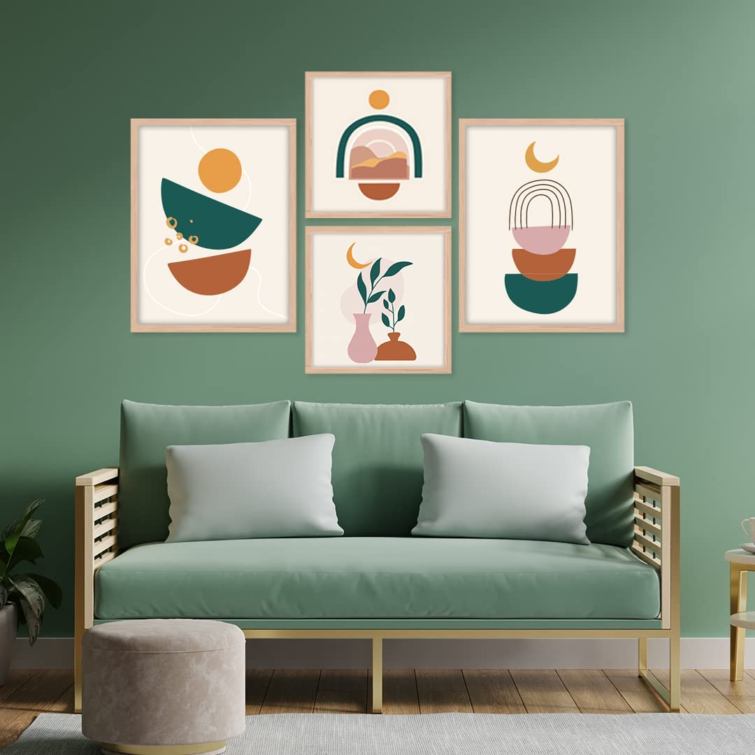 Noworries Modern Illustration Art Paintings For Wall Decoration- Framed Posters For Living Room - Quote Wall Paintings/Text Wall