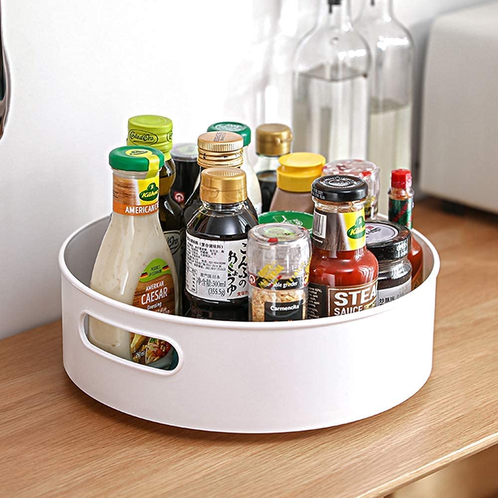 Augen 360 Rotating Organizer Tray Multi Function Rotating Tray/Kitchen Organizer/Cosmetics Organizer/Medicine Organizer/Pantry 