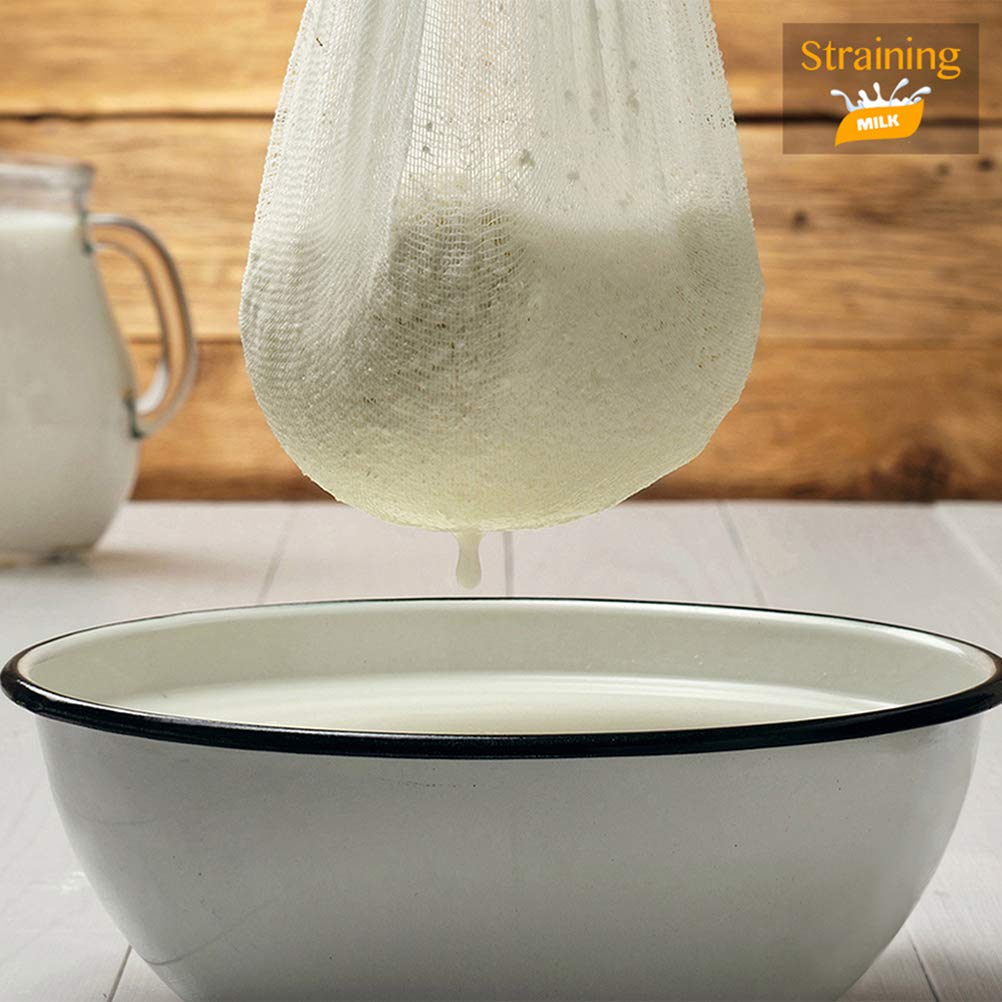 Cheesecloth, Grade 90, 36 Sq Feet, Reusable, 100% Unbleached Cotton Fabric, Ultra Fine Cheese Cloth For Cooking - Nut Milk Bag,