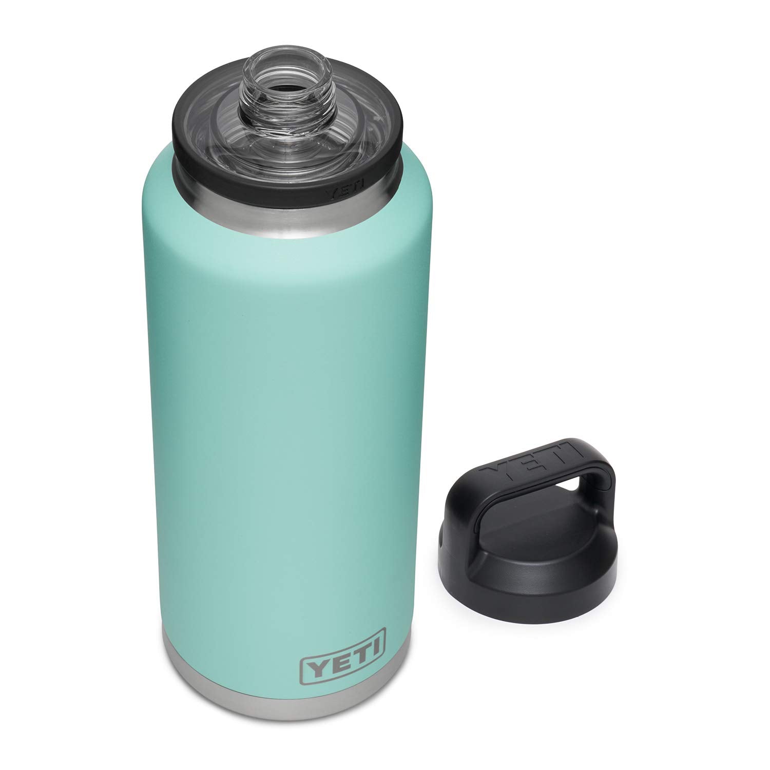 YETI Rambler 46 oz Bottle, Leakproof, Vacuum Insulated, Stainless Steel with Chug Cap, Seafoam