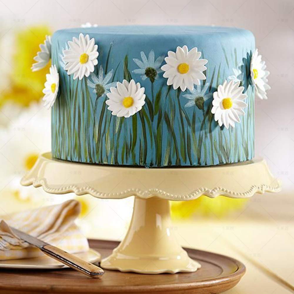 3 Pieces Sunflower Fondant Embossing Tool Plunger Sunflower Cake Cutter Sugarcraft Cake Decorating (Sunflowers)