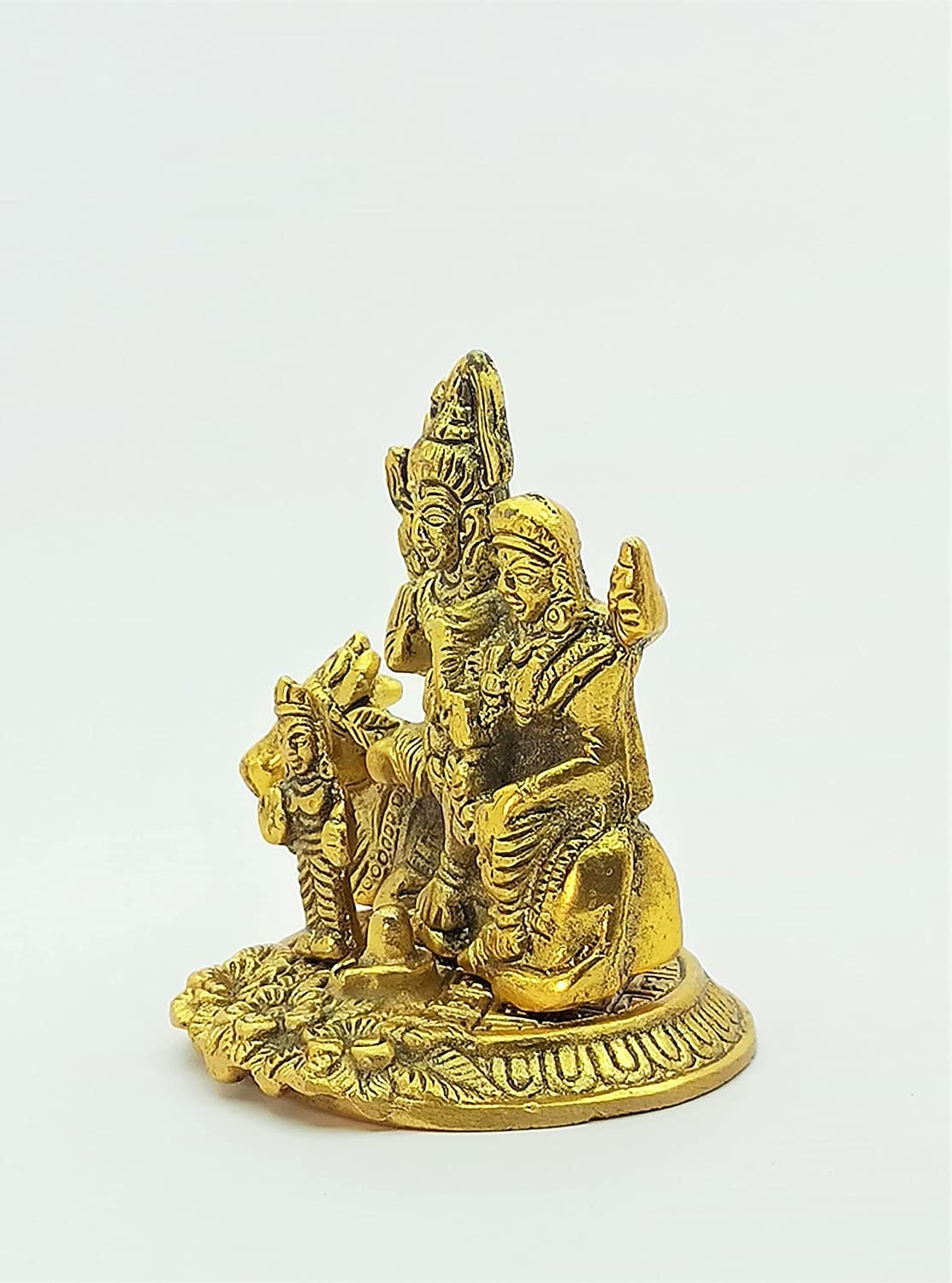A&S Ventures Metal Shiva Family Idol Murti Statue Shiv Parvati Ganesh Kartik Idol Parivar For Home Puja, Living Room Temple