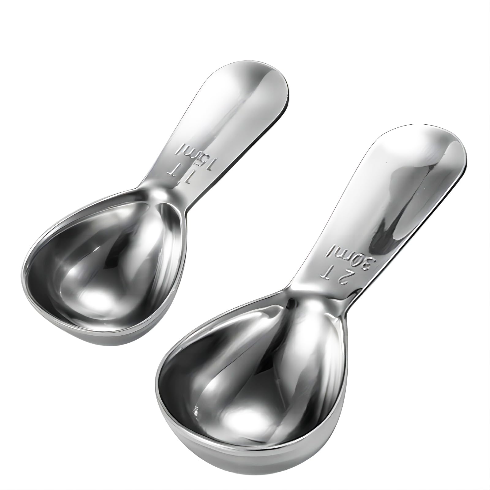 Greatlink Stainless Steel 430 Coffee Scoop, Coffee Measuring Spoon Short Handle For Measuring Coffee, Milk, Tea,Sugar,Lemon Juic