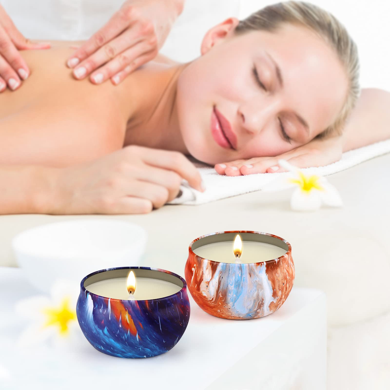 Howemon 16 Scented Candles Set - Scented Candles for Home, Relaxing Stress Relief, Aromatherapy - Natural Soy Wax and Fragrance