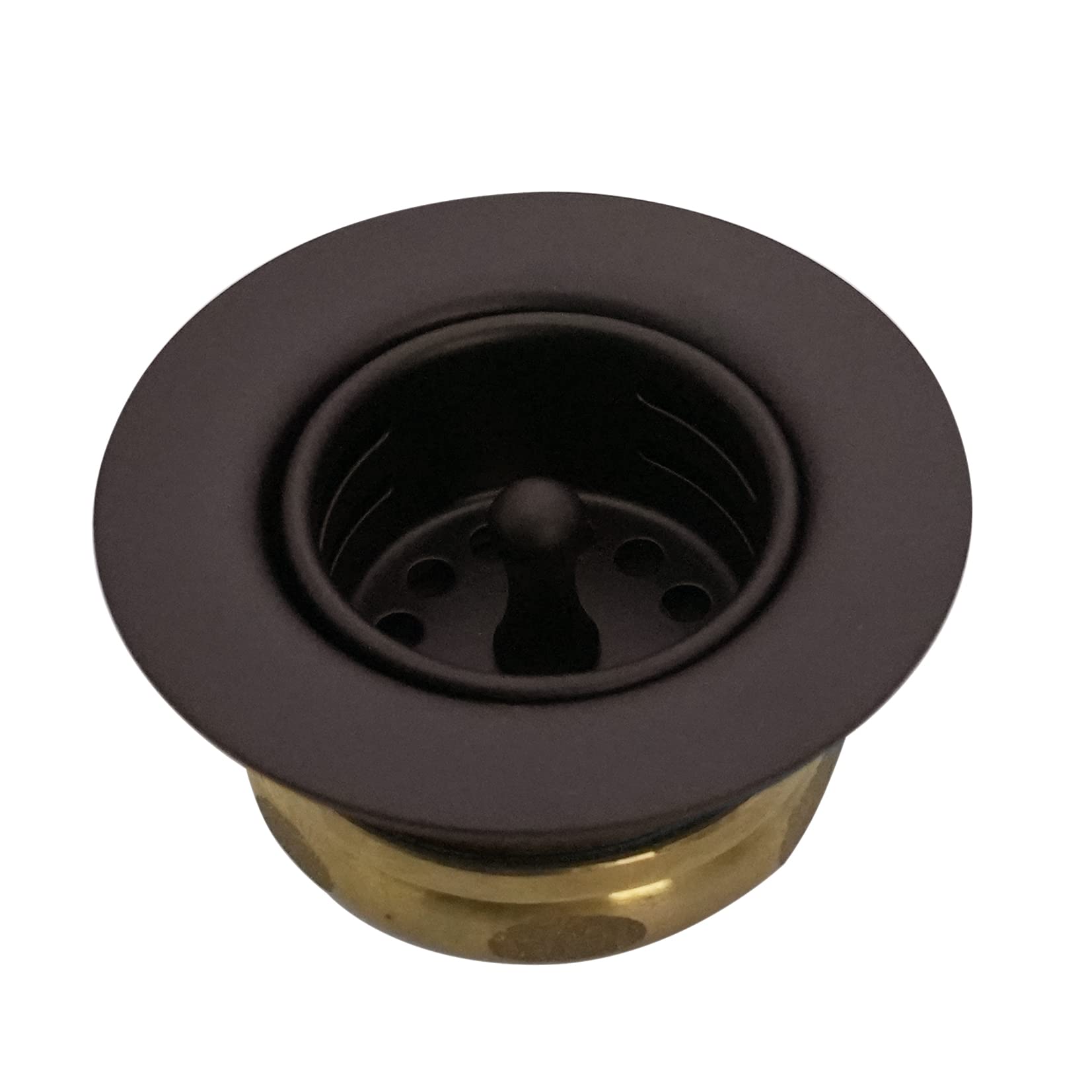 Westbrass D220-12 Midget Duo Bar And Laundry Sink Drain Assembly With Post Style Strainer Grid Cover, Oil Rubbed Bronze