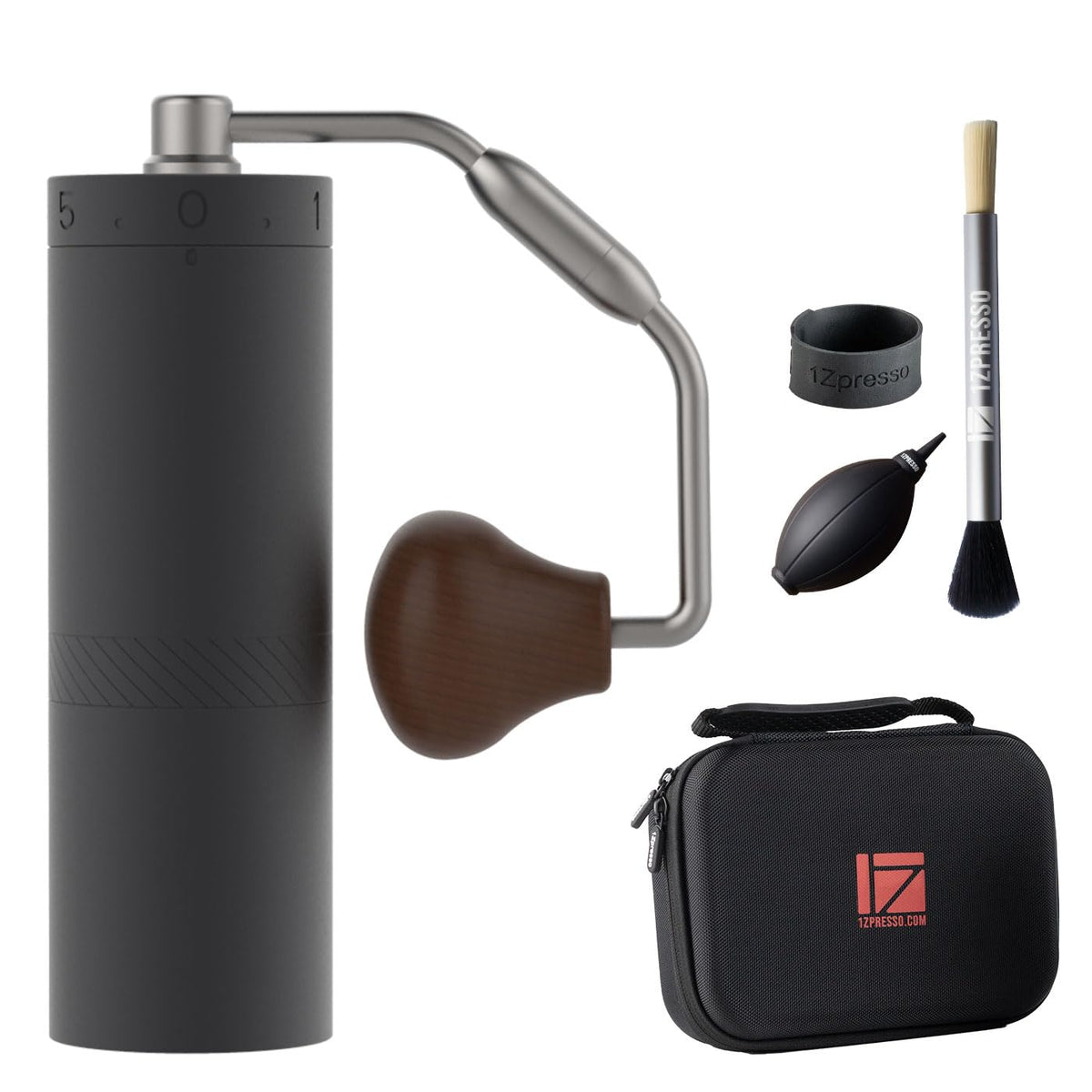 1Zpresso X-Ultra Manual Coffee Grinder-Midnight Black, Well-Built Sturdy Metal Body, Assembly Stainless Steel Burr, Numerical Ex