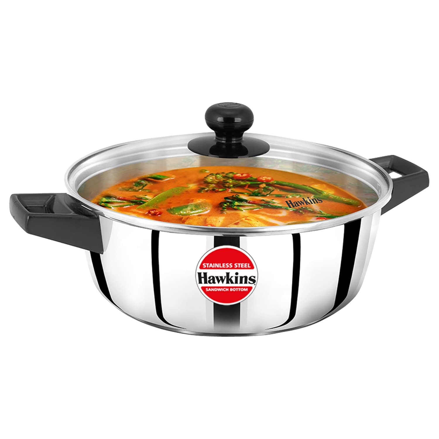 Hawkins 3 Litre Cook N Serve Casserole, Stainless Steel, Sscb30