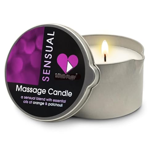 LOVE PLAY Sensual Massage Candle - Moisturizing Body Oil Candle for Couples and Home Spa - Luxurious Skin Care Body Massage Oils