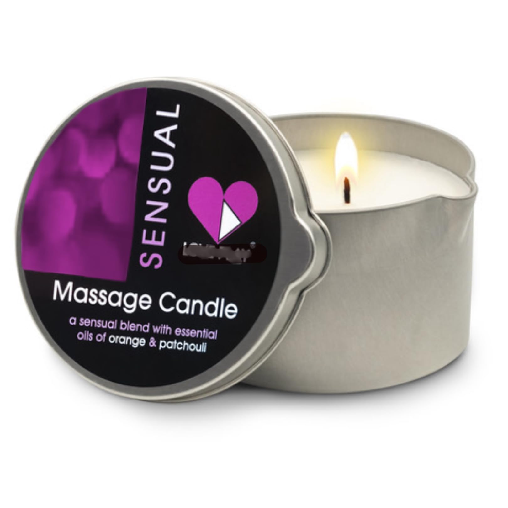 LOVE PLAY Sensual Massage Candle - Moisturizing Body Oil Candle for Couples and Home Spa - Luxurious Skin Care Body Massage Oils