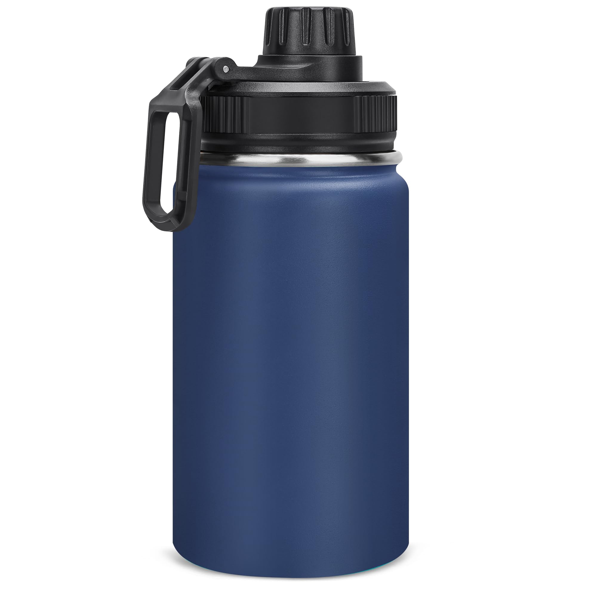 Milifox 12 oz VacuumInsulated Stainless Steel Water Bottle, Dark Blue