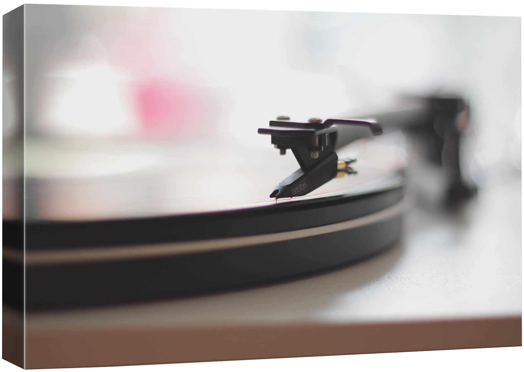 Nwt Canvas Print Wall Art Vintage Record Player Music Instruments Photography Modern Art Industrial Closeup Expressive Multicolo