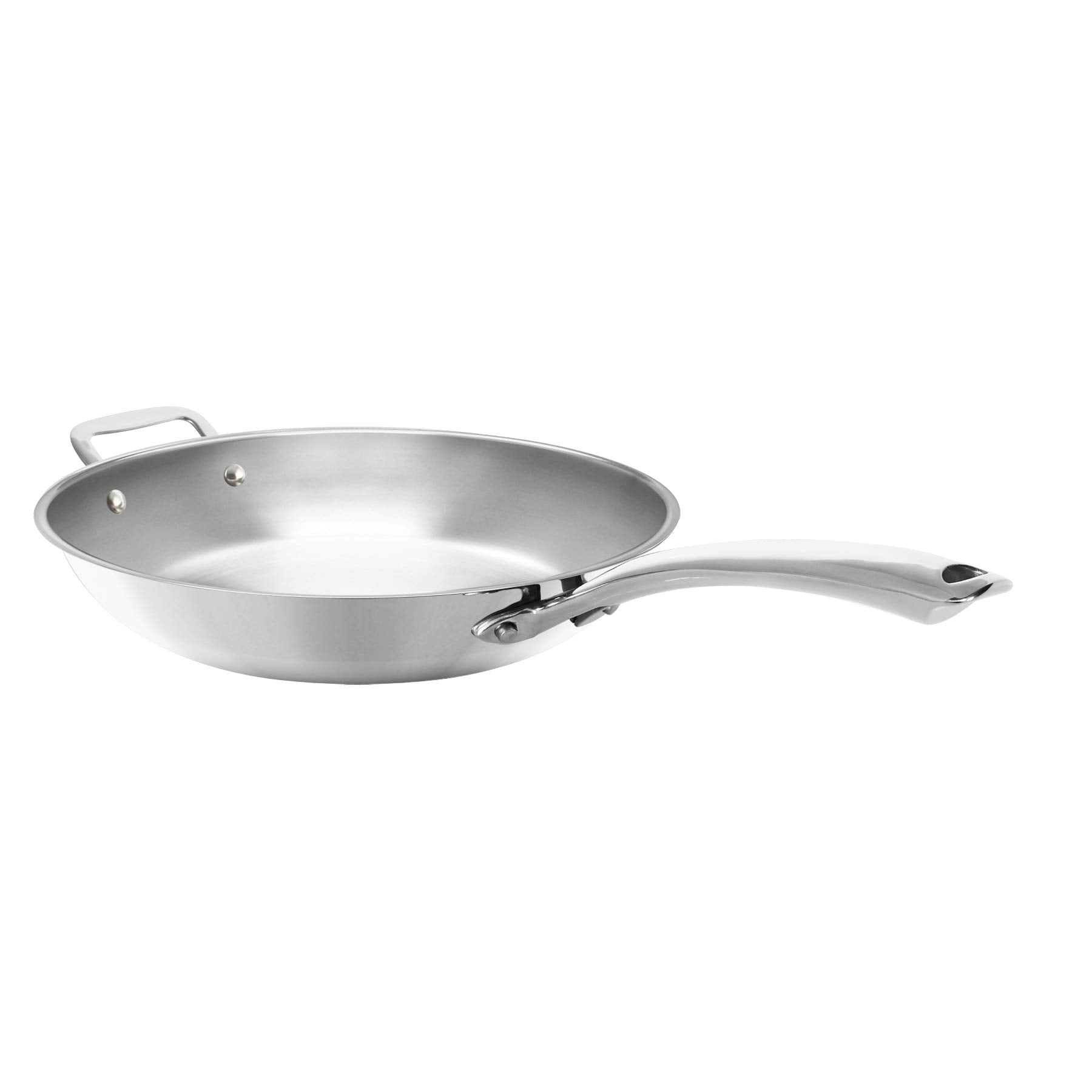 Chantal 3.Clad Tri-Ply 11 Inch Stainless Steel Fry Pan, Polished Stainless Steel