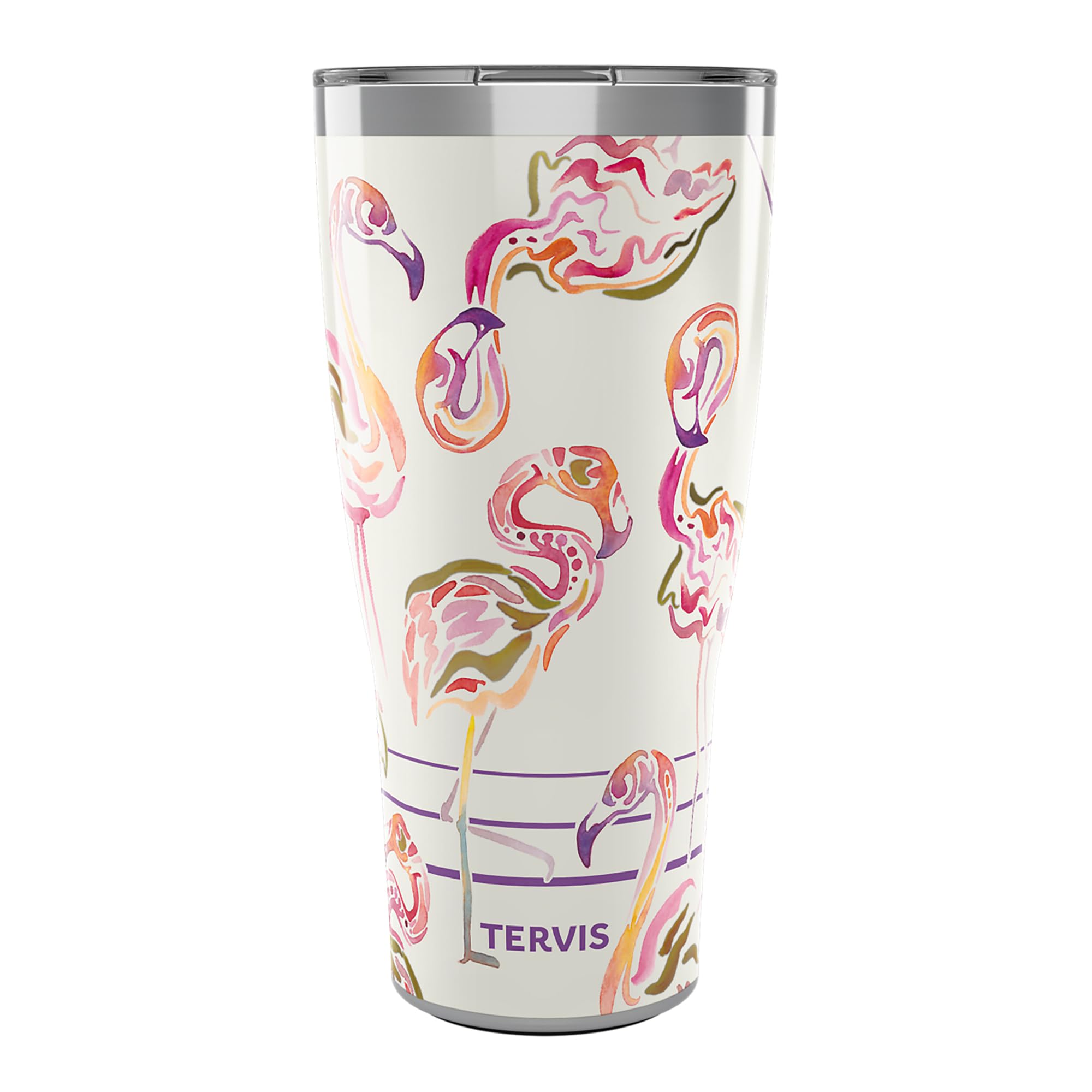 Tervis 30oz Stainless Steel Tumbler | Flamingo Swirl