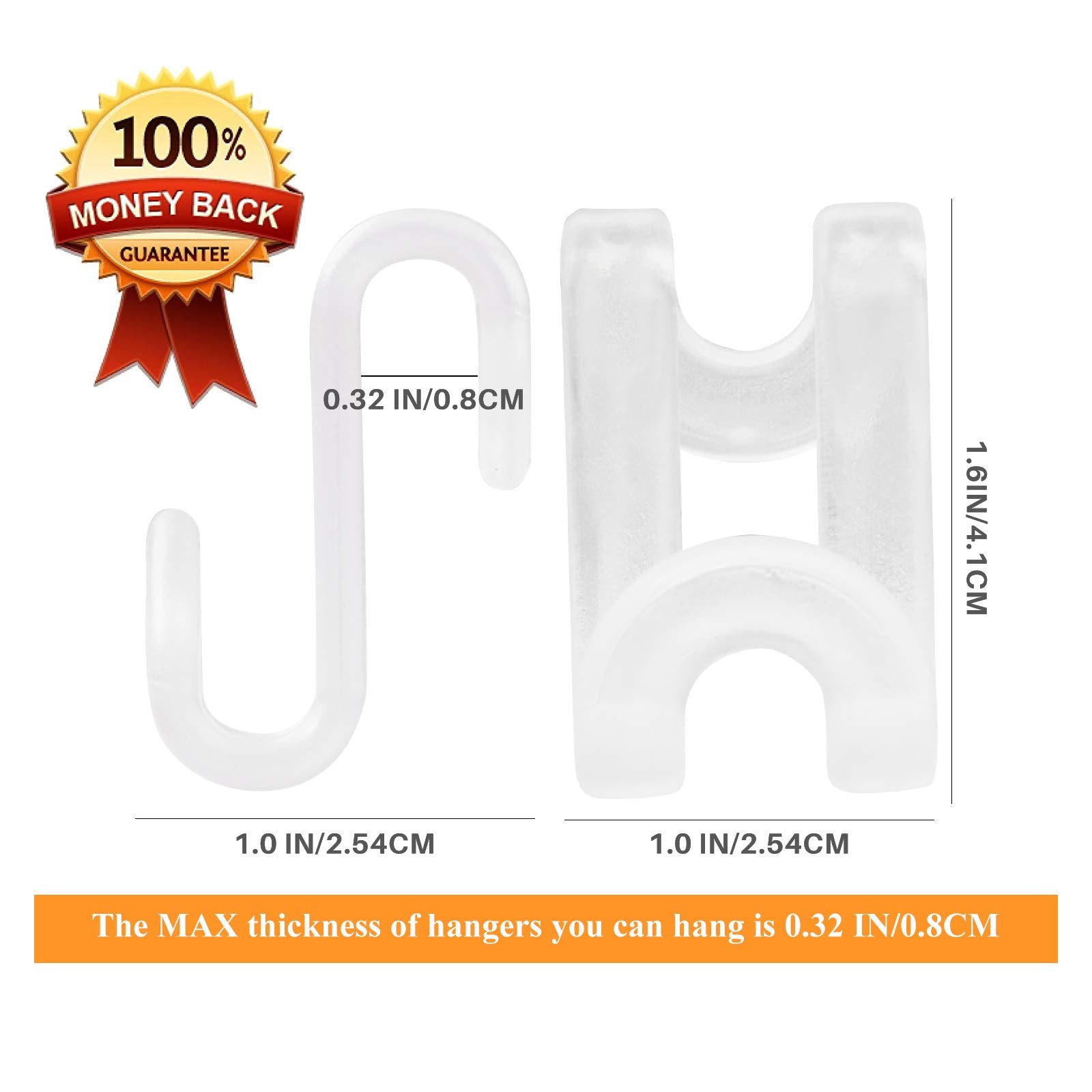 Frezon Clothes Hanger Connector Hooks, Outfit Hangers, Hanger Extender Clips, Cascading Hanger Hooks, Velvet Huggable Hangers Ac