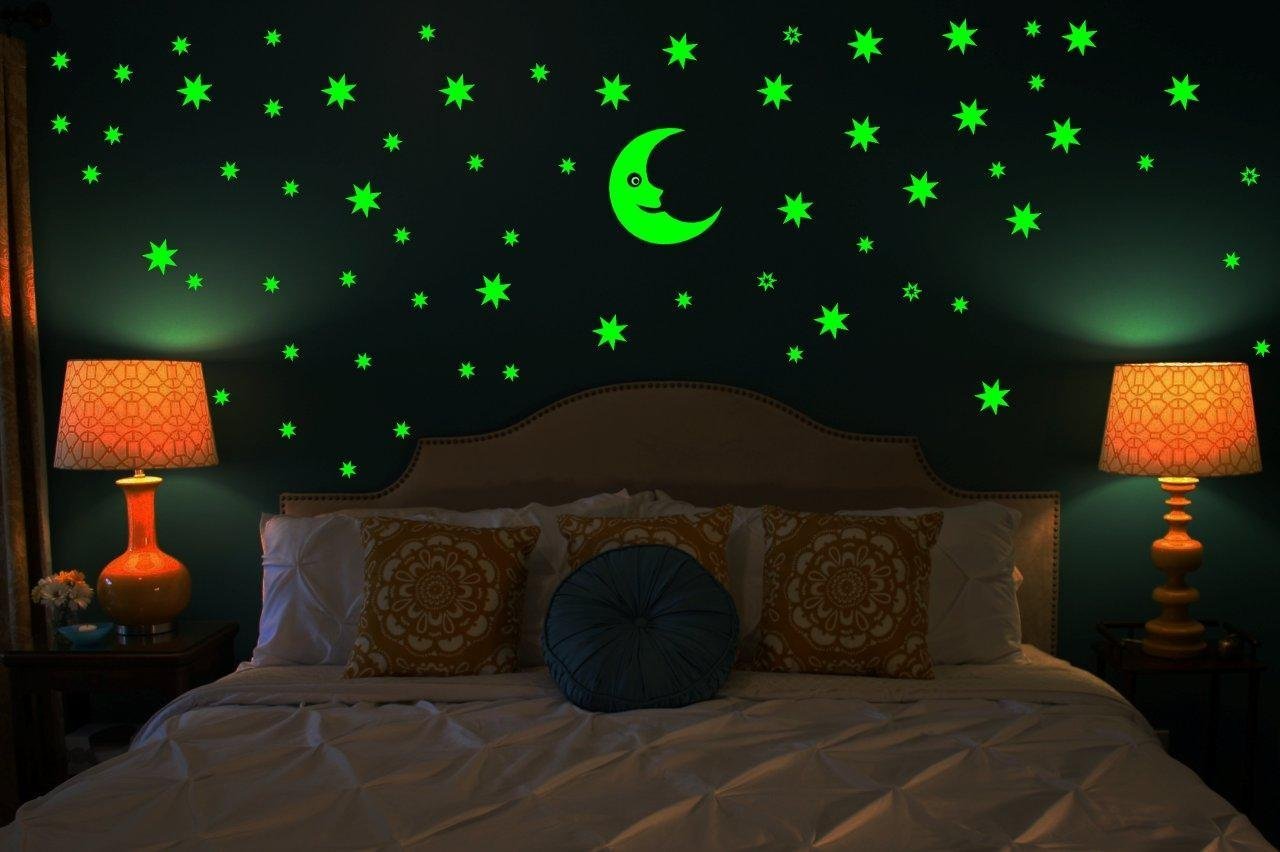 Dreamkraft Glow In The Dark Wall Stickers For Home Decor Medium Multi