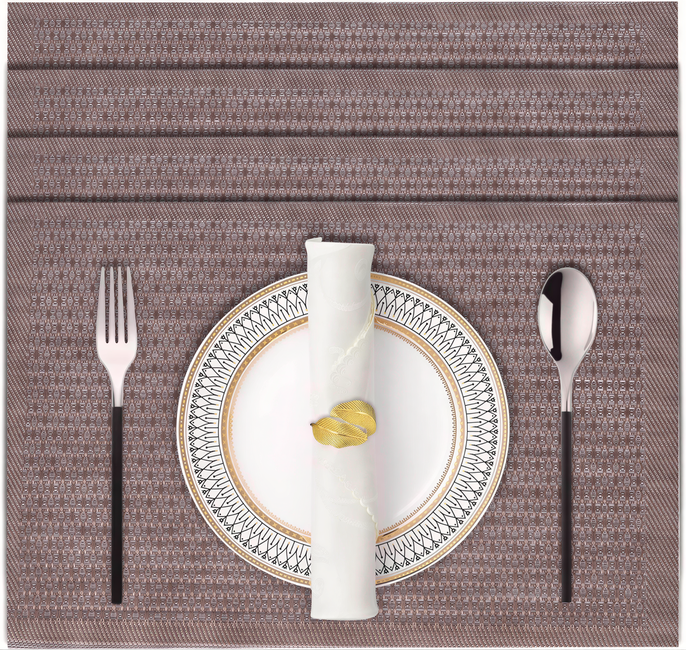 Vinyl Placemats - Heat Resistant, Scratch Resistant Table Protectors for Kitchen Decor