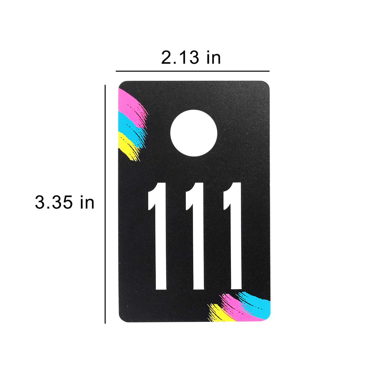Sukira Live Sale Plastic Number Tags, Normal And Reverse Mirror Image ...