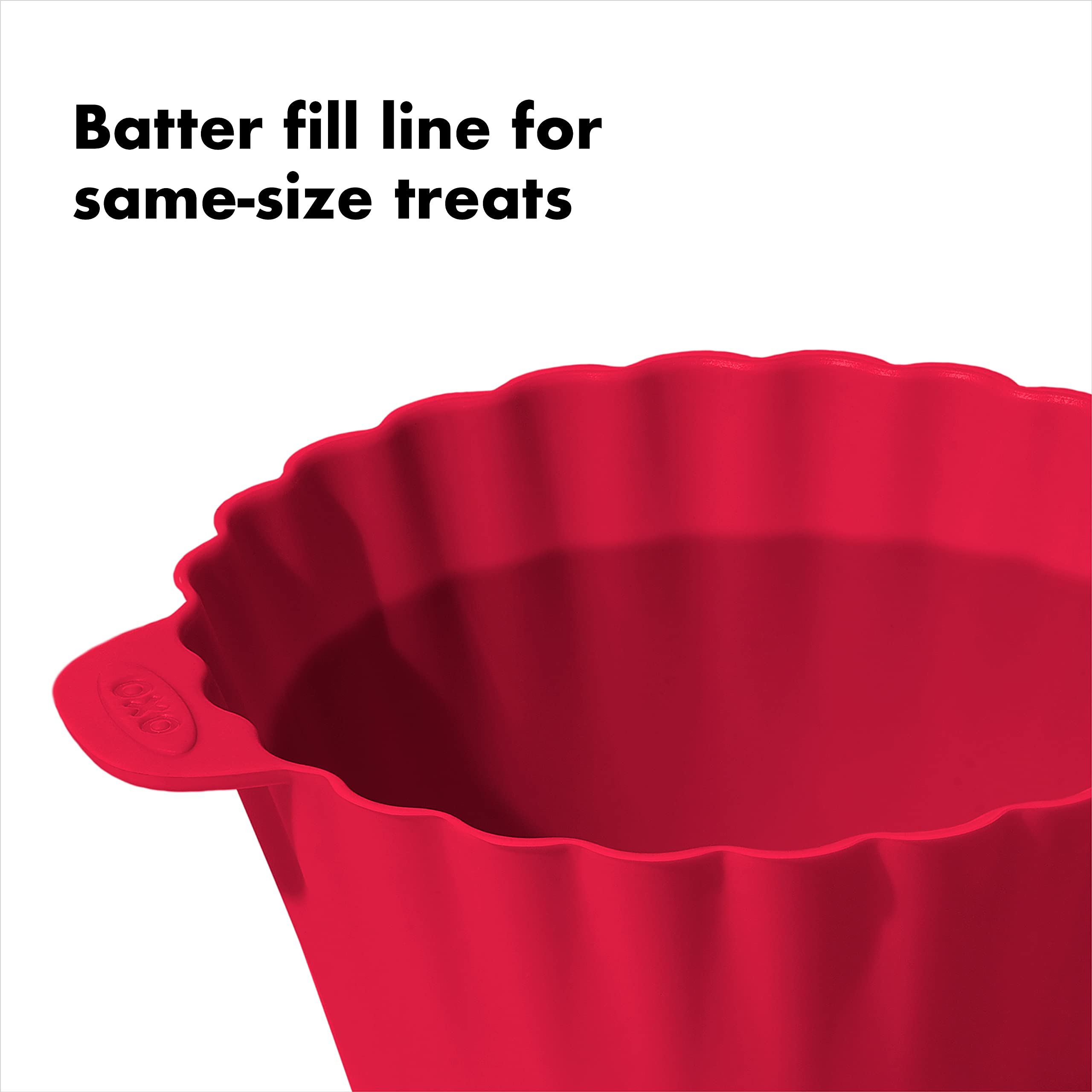 Oxo Good Grips Silicone Baking [Cup]S, Pack Of 12, Reusable, Bpa-Free, Dishwasher Safe, Non-Stick, Food Grade, Cup]Cake And Muff