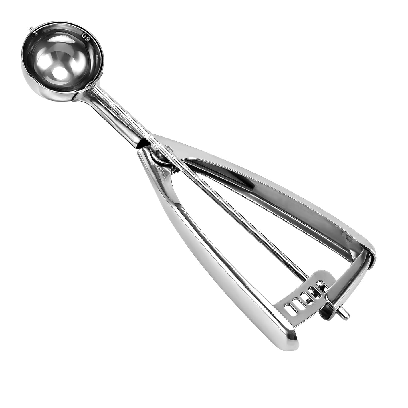 Small Cookie Scoop, 1 Tablespoon/ 15 Ml, 1 13/32 Inches / 36 Mm Ball, 18/8 Stainless Steel, Secondary Polishing
