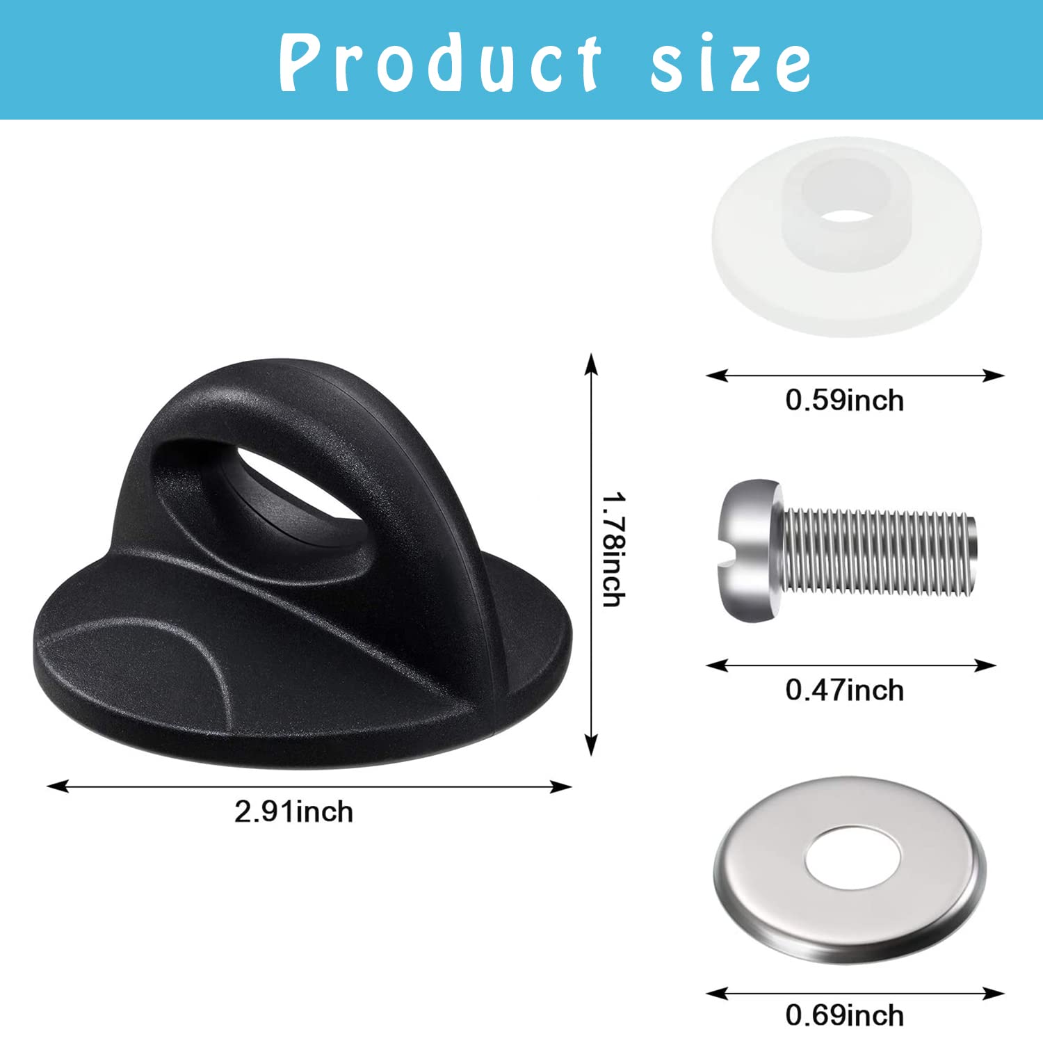 ZUIHUI Universal Pot Lid Replacement Knob, Black Bakelite Handle, 2.5 Inch, Model shanxingbashou-11, Ideal for Rival Crockpot