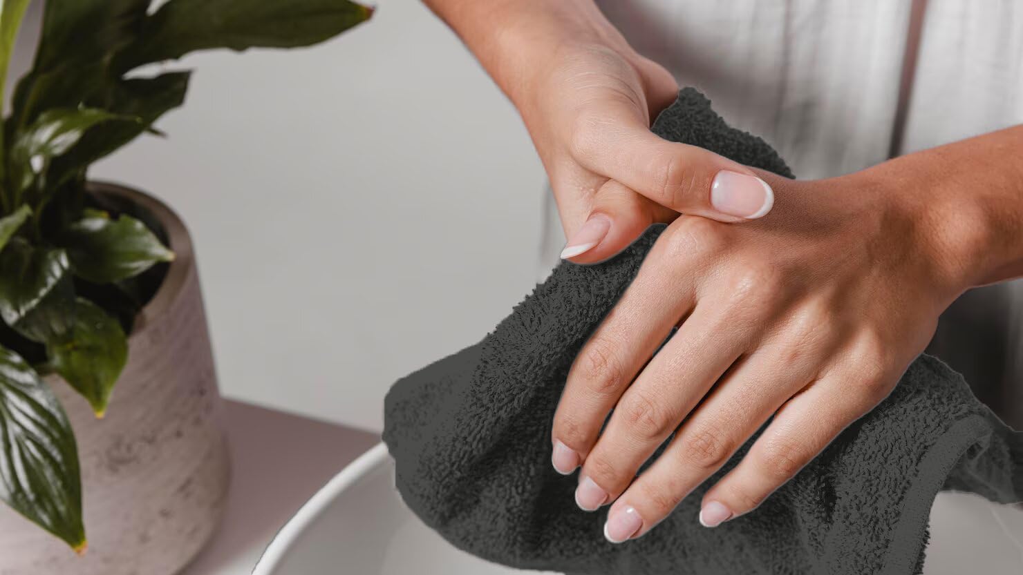 Avalon Towels Cotton Washcloths - (Pack of 60) Bulk 12''x12'' Premium Ring Spun Cotton  Absorbent  Soft Face Towels  Gym Towels  Hotel and Spa Quality  Reusable Fingertip Towels (Grey)