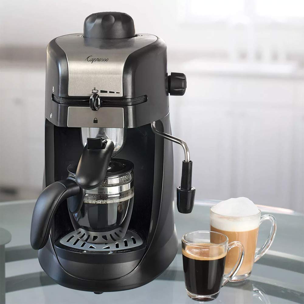 Capresso 303.01 4-Cup Espresso And Cappuccino Machine Black 13.25'' X 7.5'' X 9.75''