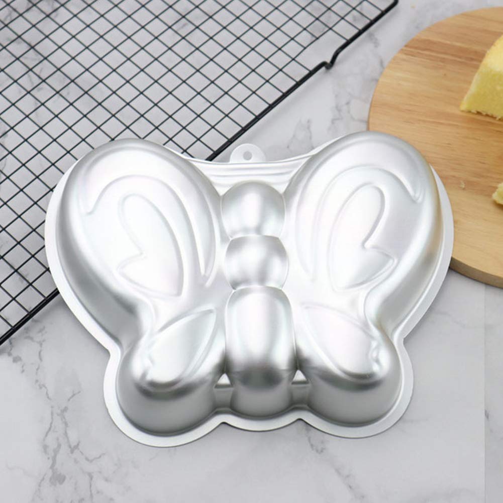 Tinleja Butterfly Cake Pan, Aluminum 3D Decorating Cake Pan,Cake Baking Pan