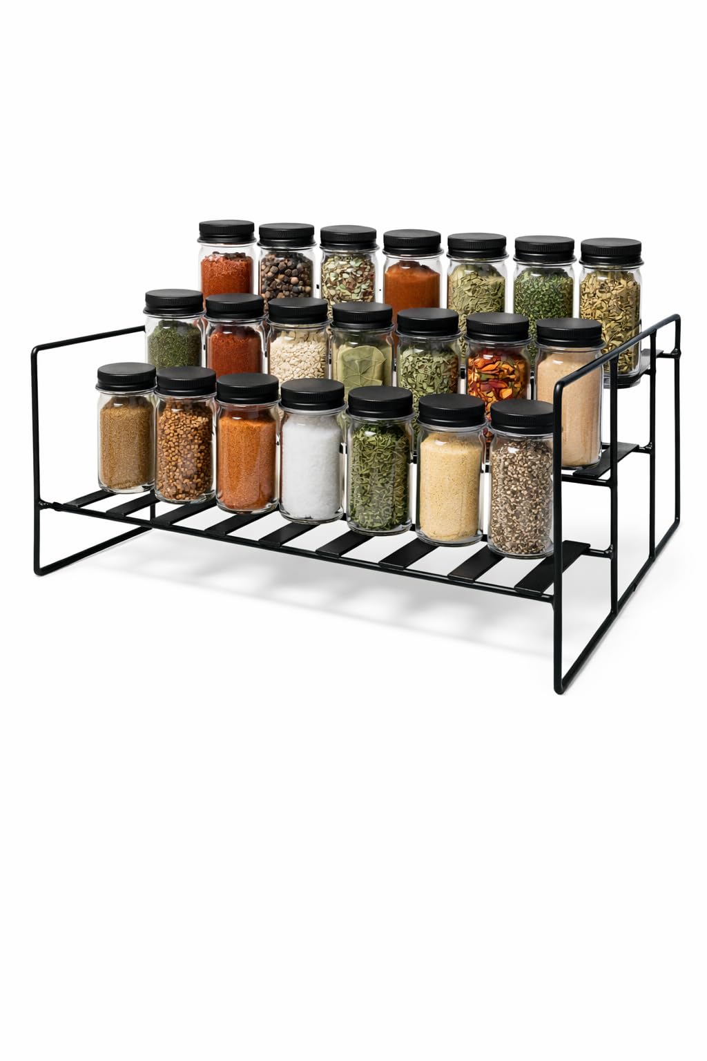 Mfs Craft World 2Tier Kitchen Rack Wall Mounted Kitchen Organizer, 2 Pack Hanging With Hooks Spice Rack And Container Stand Spi
