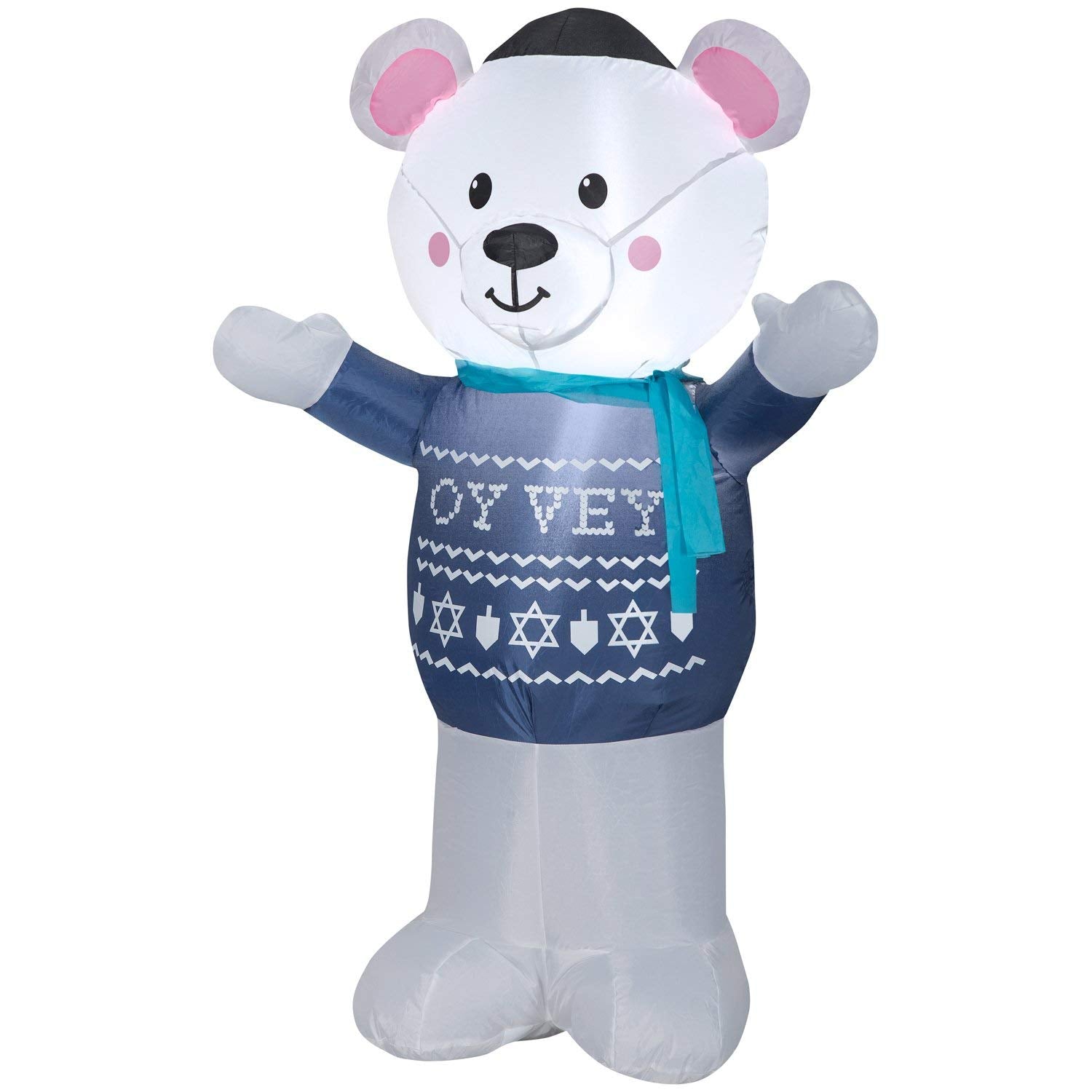 Gemmy 4 Airblown Hanukkah Polar Bear Christmas Inflatable
