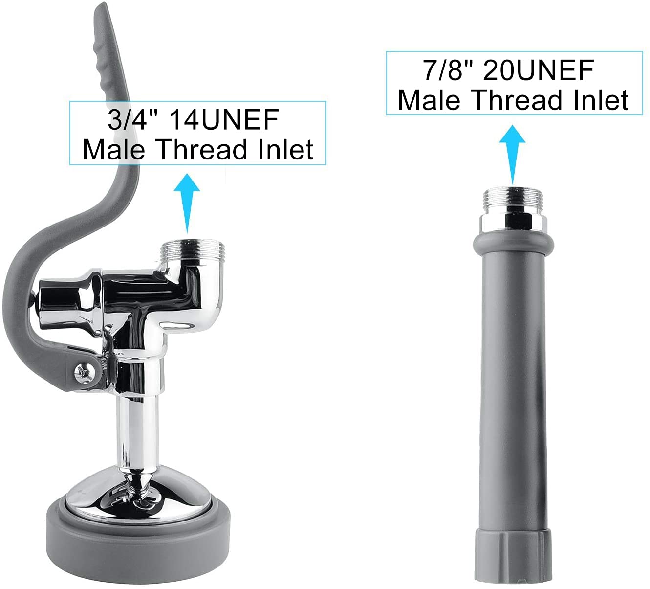 Cwm Pre Rinse Sprayer Commercial Sink Sprayer Head Spray Valve,1.42Gpm Restaurant Sink Dish Sprayer With Handle For Commercial K