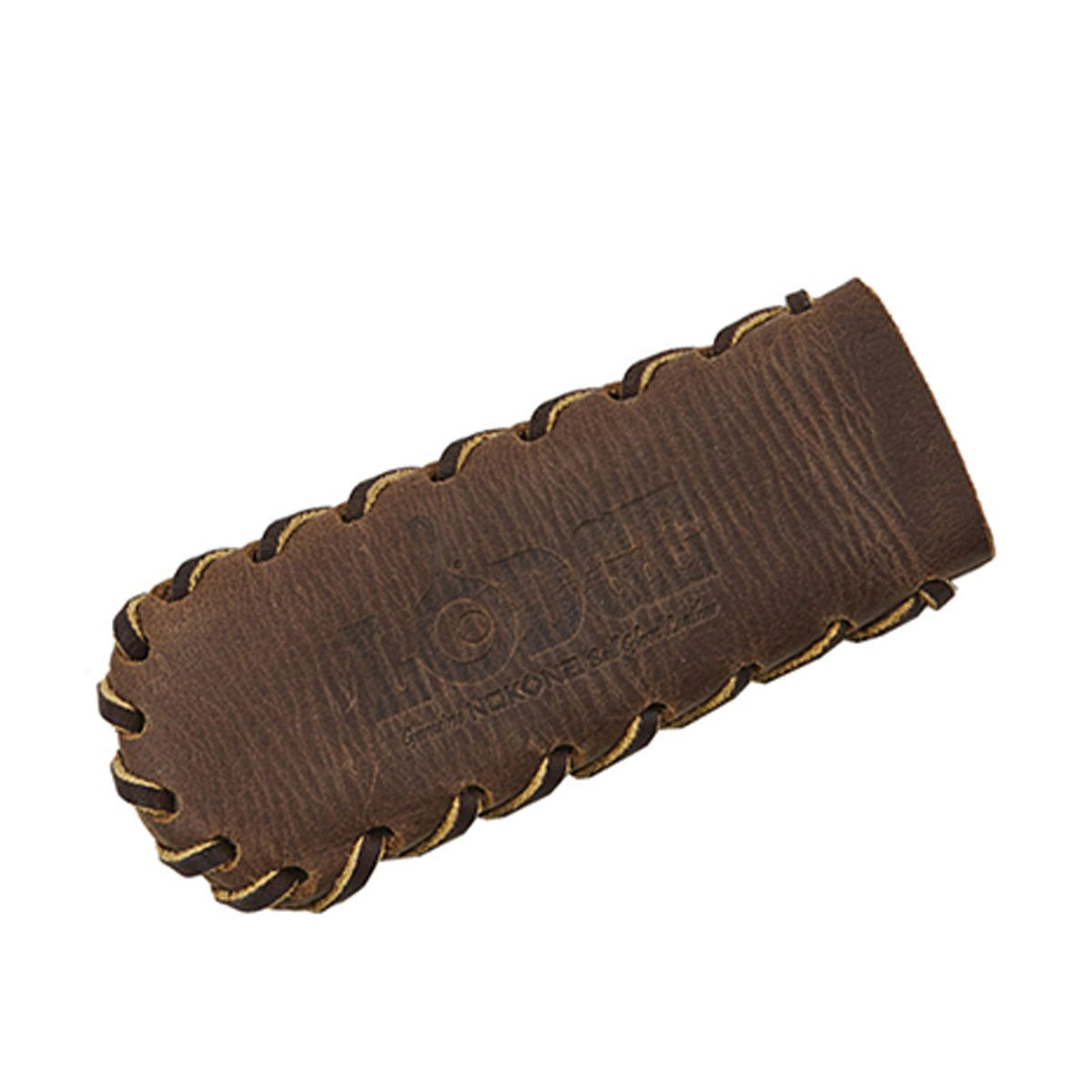 Lodge Nokona Leather Hot Handle Holder, Spiral Stitched, Coffee
