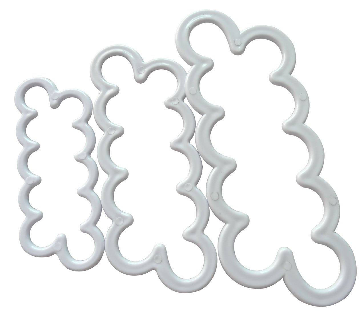 Penta Angel Cake Decorating Gumpaste Flowers Sugar Craft Easiest Rose Ever Mold Fondant Rose Maker (3Pcs White)