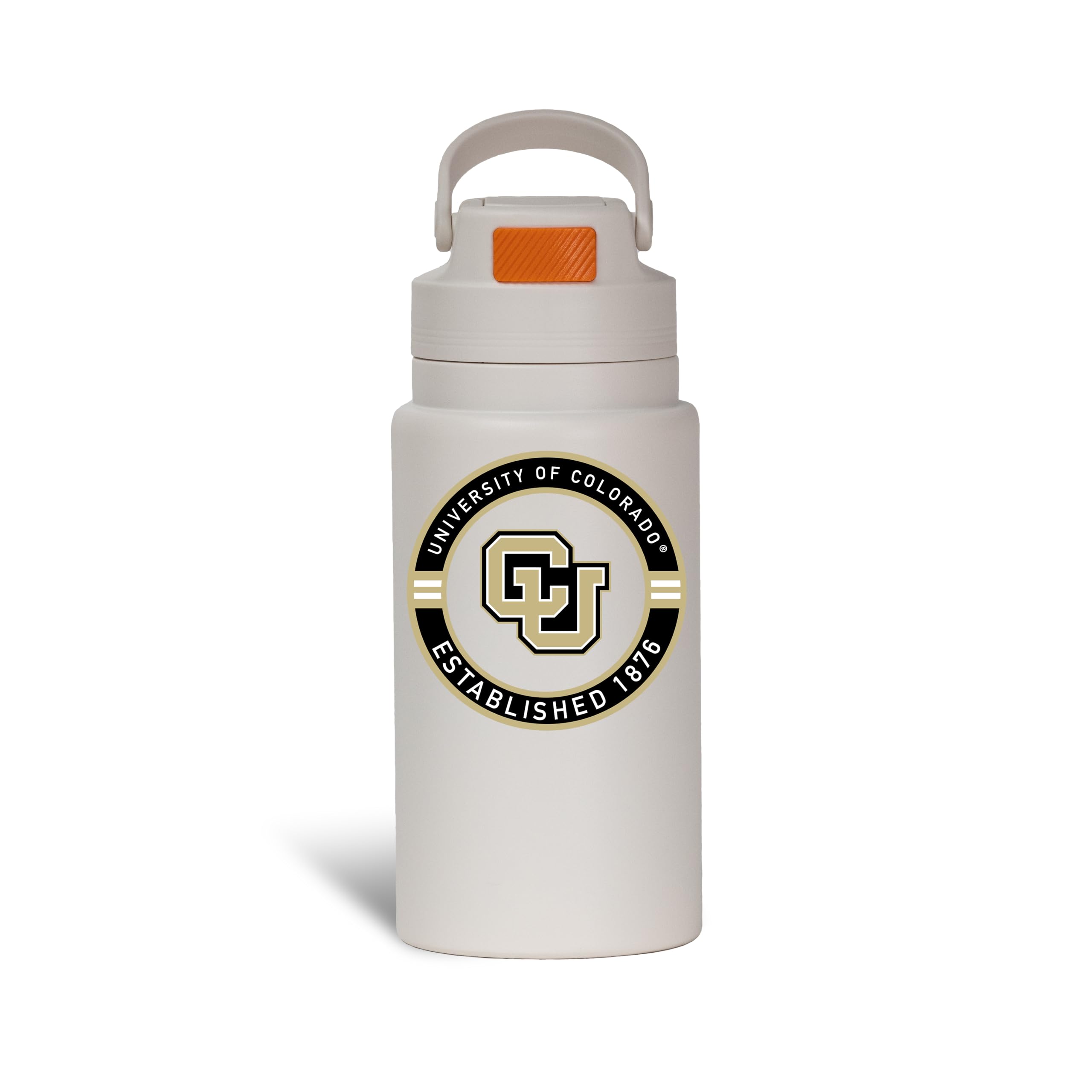 The Memory Company Officially Licensed 26oz Water Bottle with Flip Up Lid, University of Colorado, Boulder