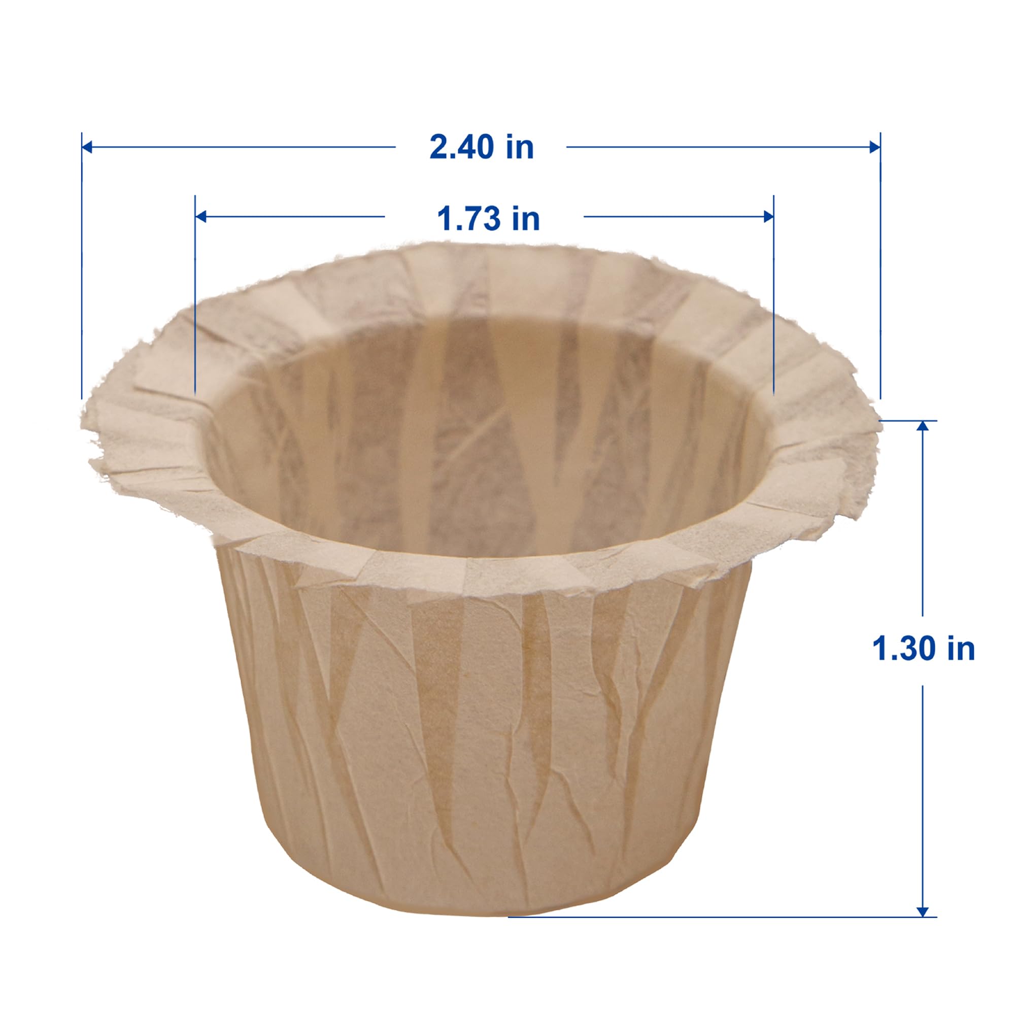 Disposable Coffee Filters,100 Count Natural Paper Filters Compatible With Keurig Single Serve 1.0 And 2.0, Fits All Brands Reusa