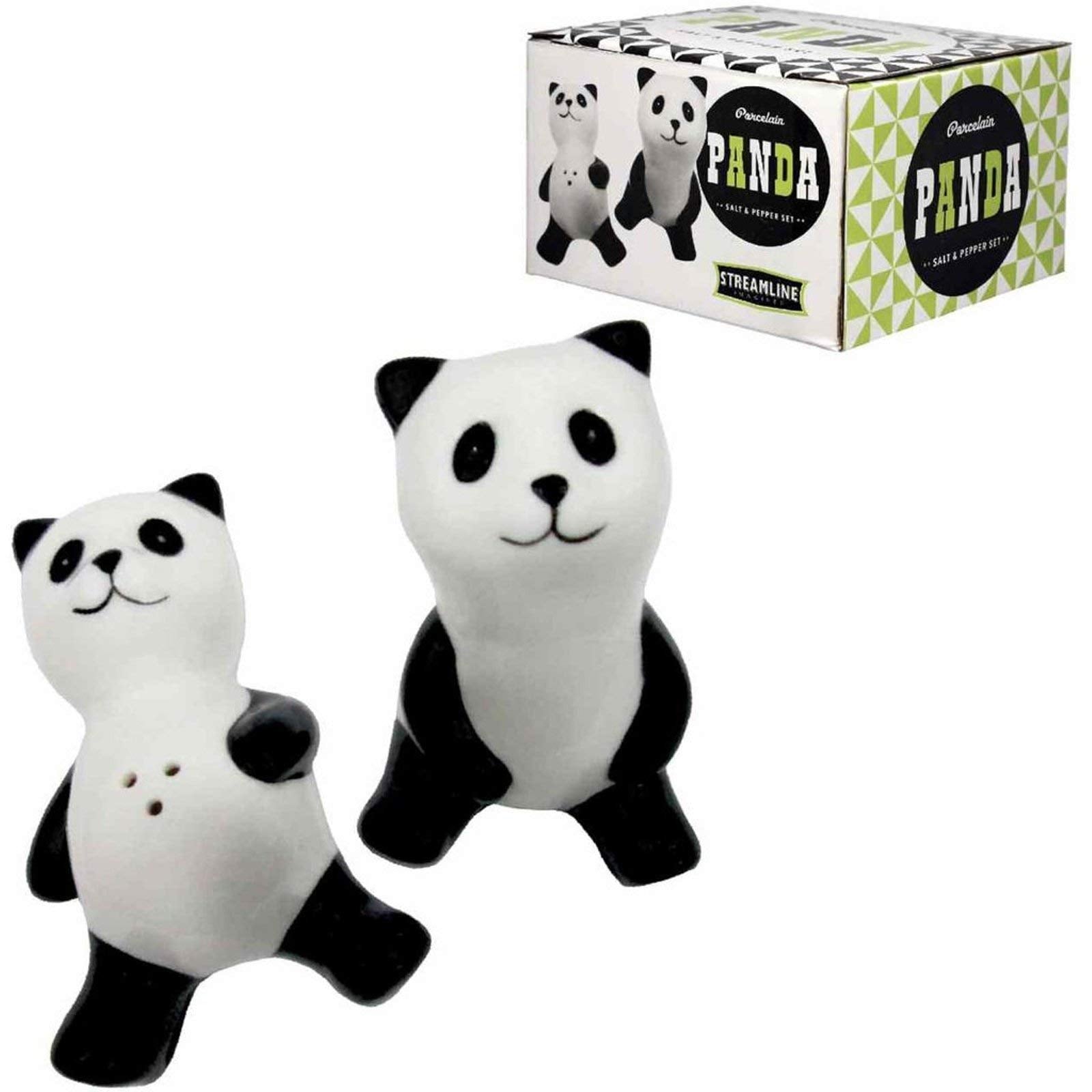 Streamline Imagined Daydream Panda Salt And Pepper Shaker Set